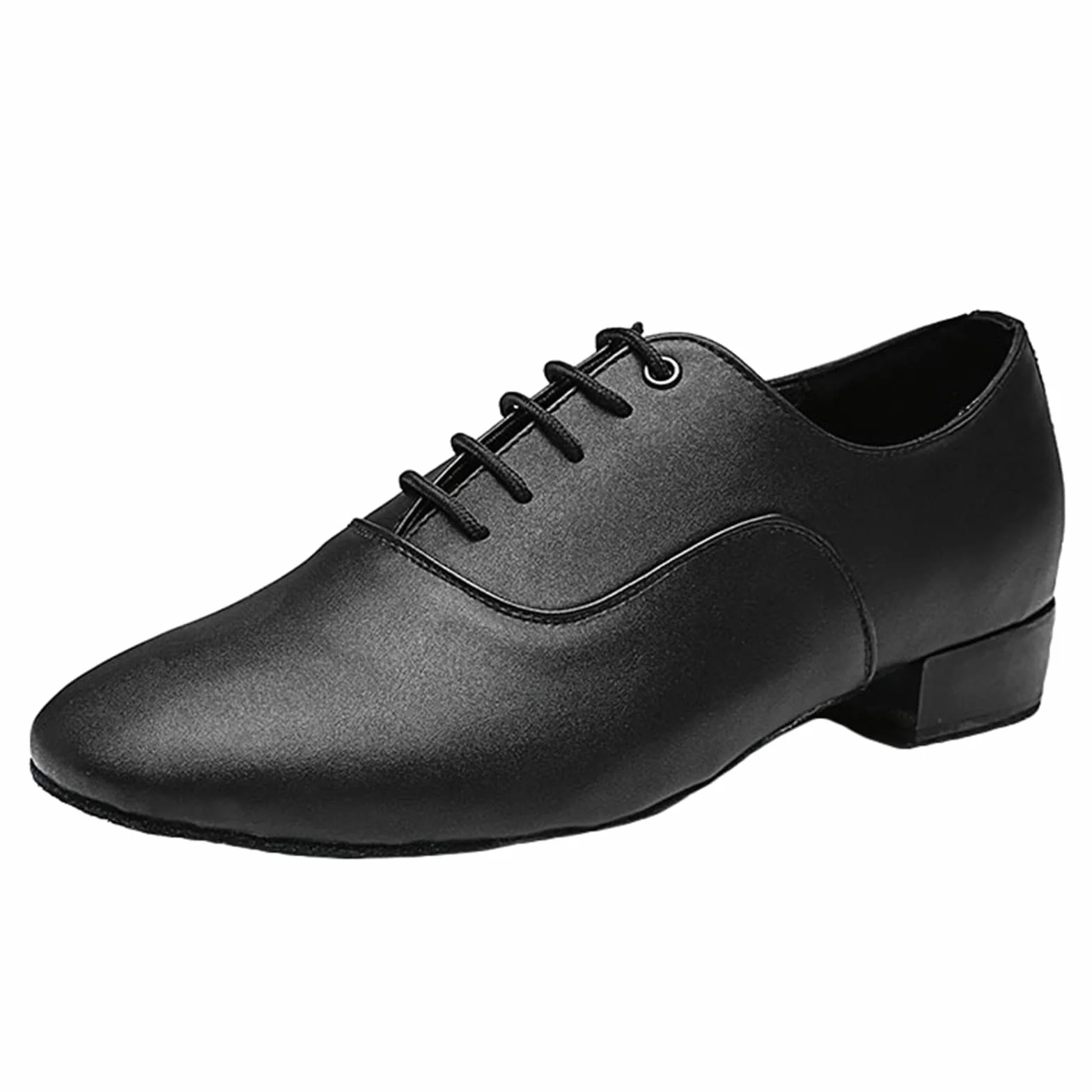 Scarpe da Ballo Uomo Pelle Suola Intera Oxford Moderne Latine Tacco Basso Lacci