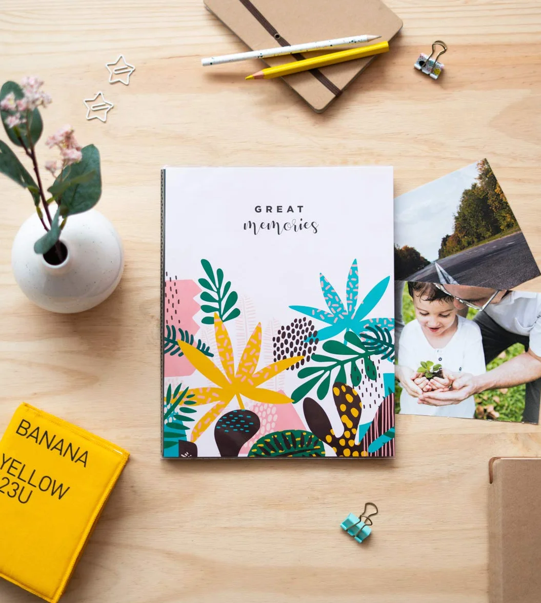 Grupo Erik Album Fotografico Abstract Tropics - Album Foto 13x20 cm con 96 Tasche, 2 per Pagine, Copertina Flessibile e Compatibile con Foto 13x18, 12x18 o 13x19