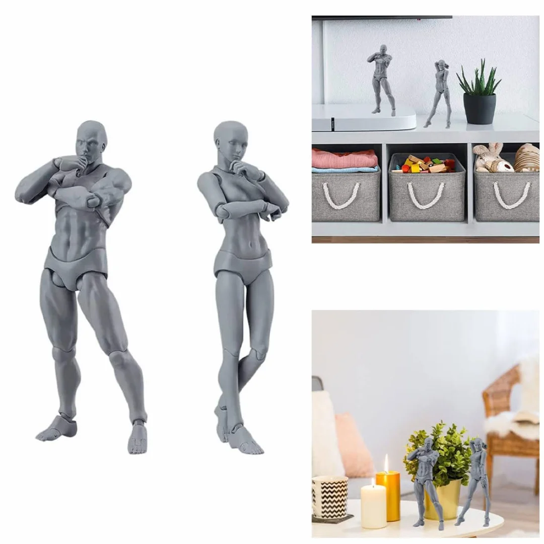 Manichino da disegno 5,91 pollici Action Figura femminile posabile modello pittura corpo artisti