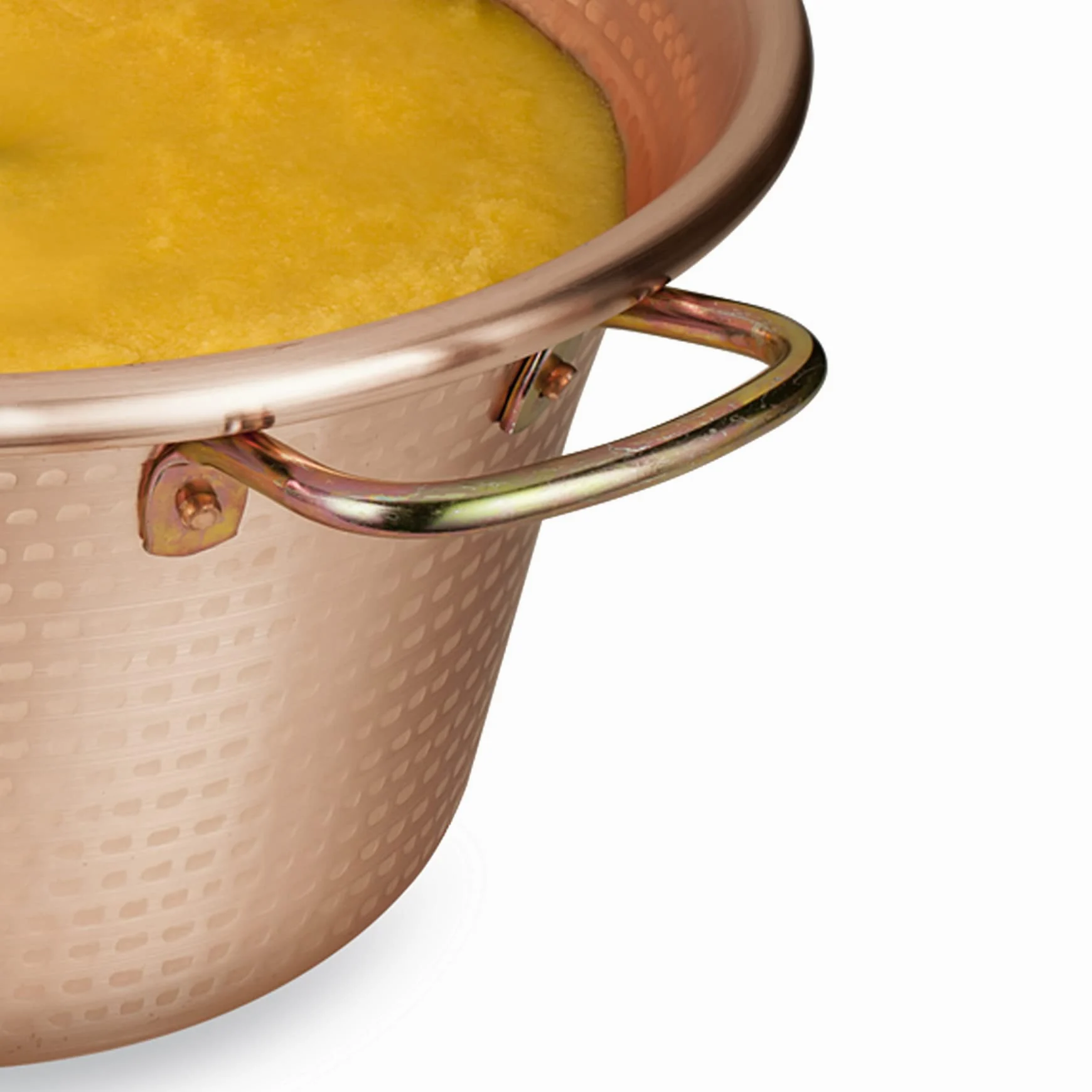 MACOM Just Kitchen 850 Paiolo Polentino con miscelatore elettrico, Rame, Diametro 25 cm.