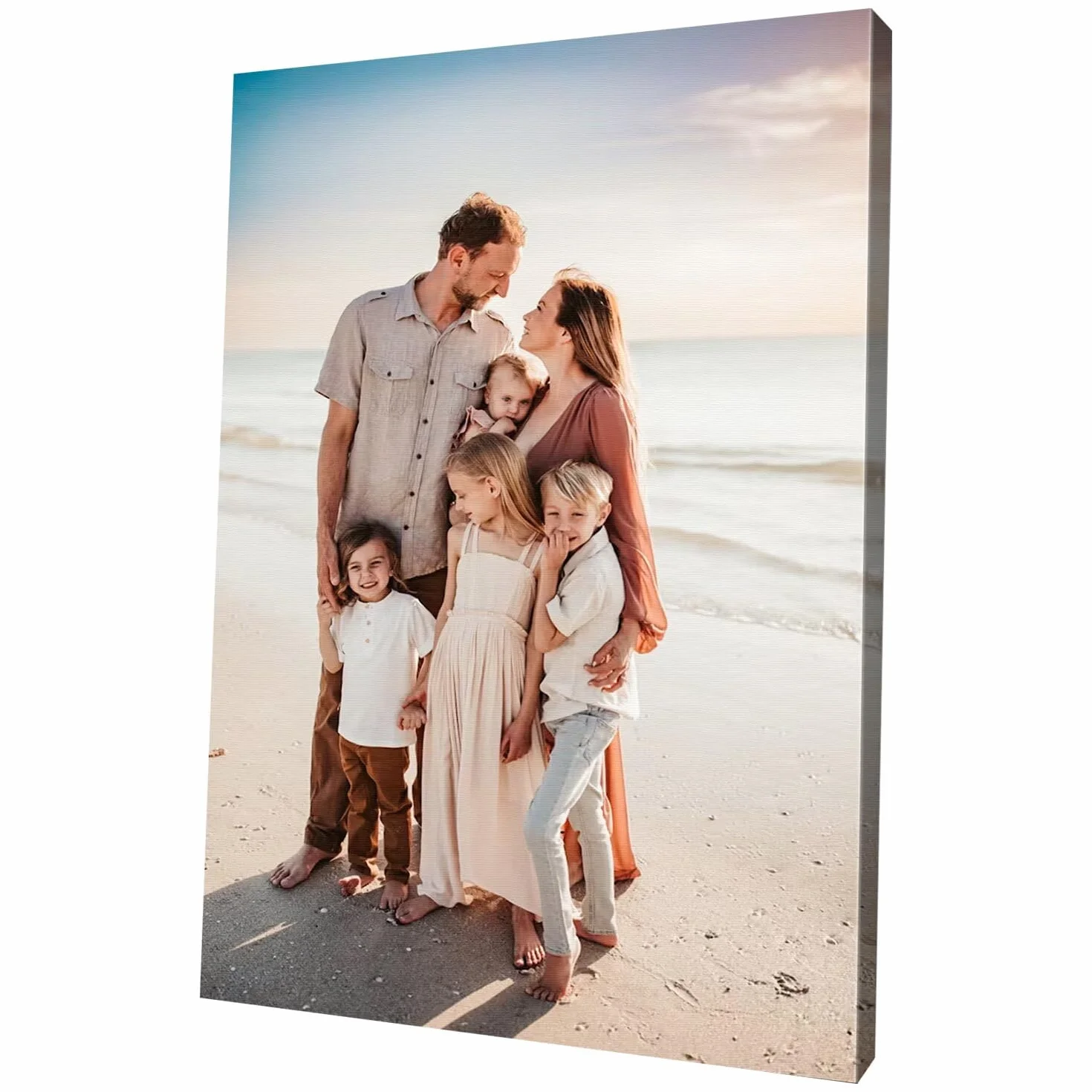 Personalizzata Stampa Su Tela 30x20cm Regalo Compleanno Donna Foto Famiglia Animali Domestici