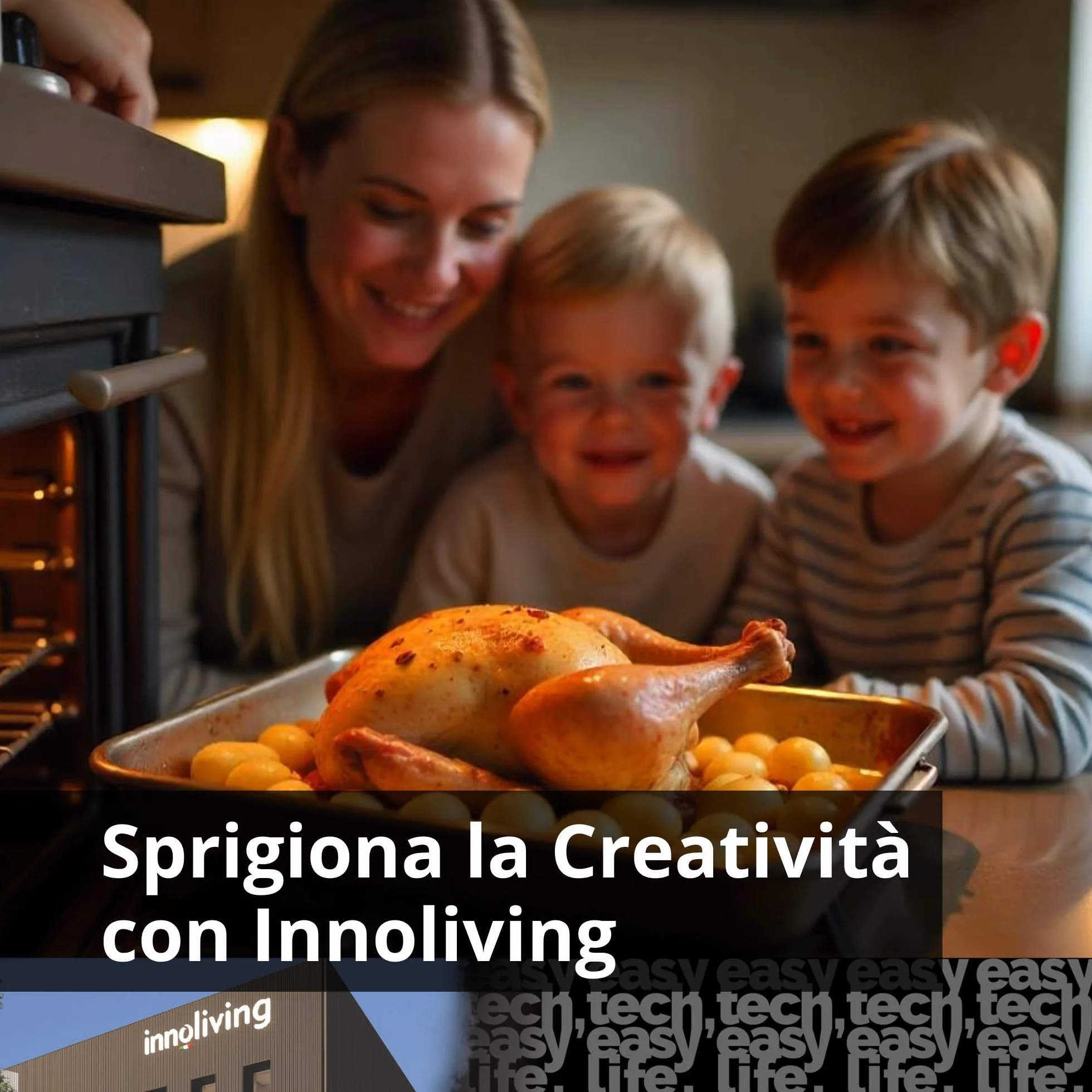Innoliving Forno Elettrico 15 Litri 1200W Timer 60 Minuti 230°C