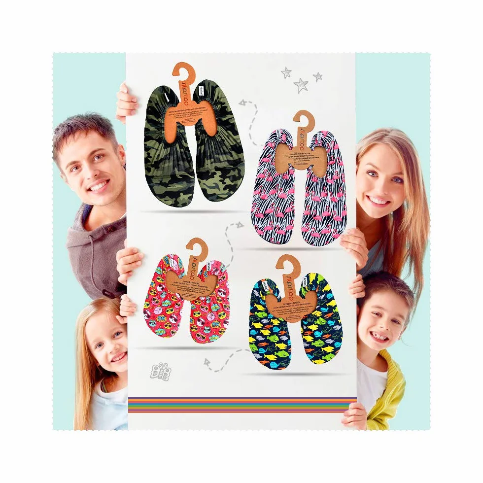 Slipstop Scarpe da spiaggia antiscivolo bambini balletto vacanze yoga piscina multicolore