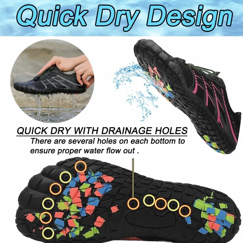 Scarpe Barefoot Unisex Acqua Scoglio Spiaggia Surf Bagno Yoga Sport Outdoor Asciugatura Rapida Leggero 37-42 EU