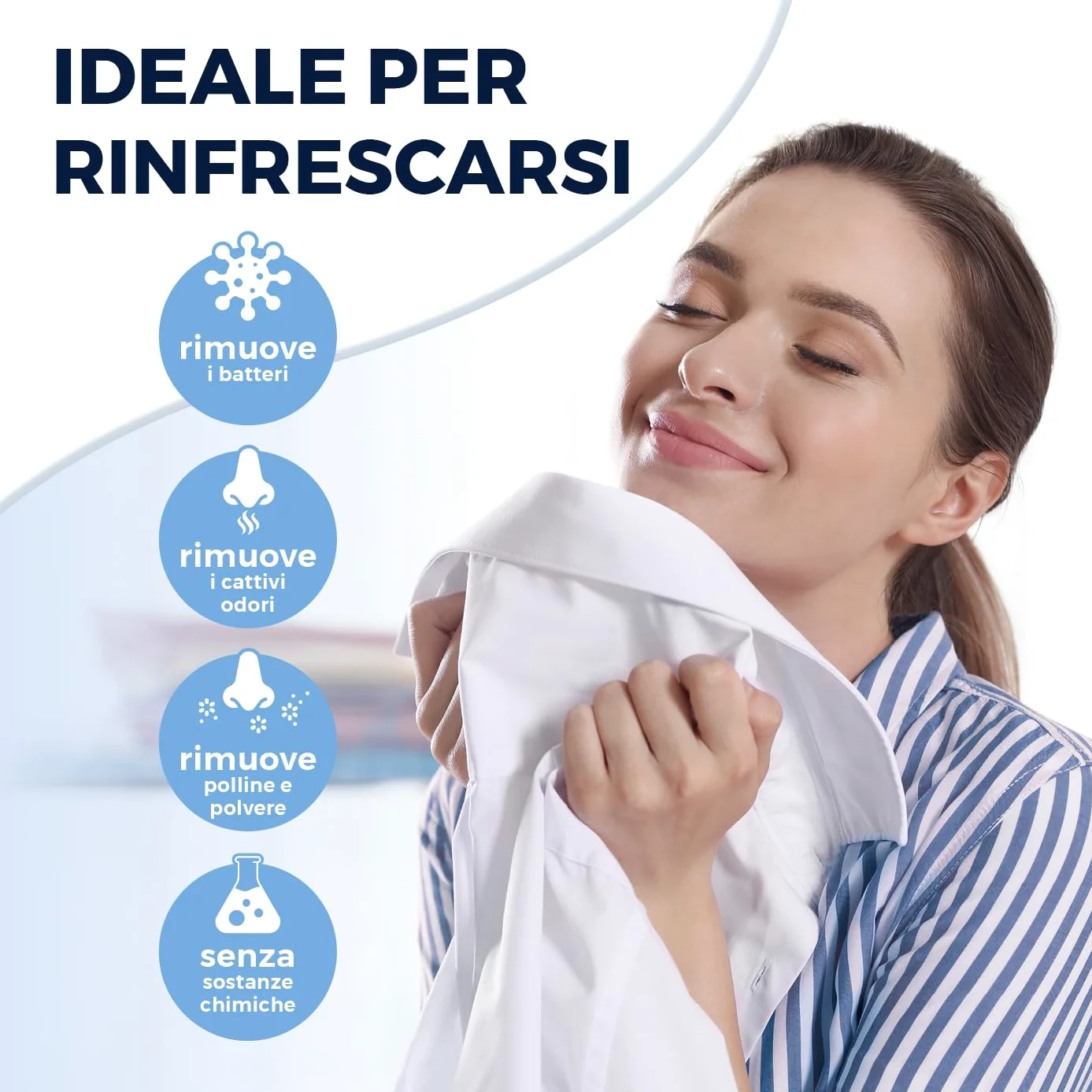 CLEANmaxx Ferro da stiro automatico per camicie PRO STEAM + accessorio per pantaloni | Funzione vapore, display a sfioramento | Per camicie e camicette | Disinfetta, leviga, rinfresca