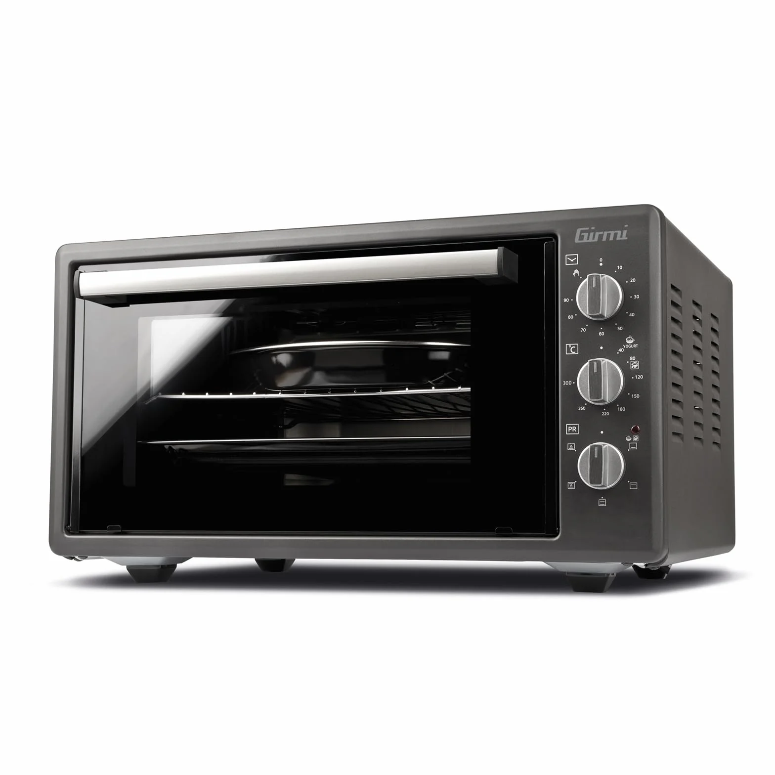 Girmi FE4500 Forno Elettrico Ventilato 1400W 45 Litri Timer 90 min Grigio Antracite