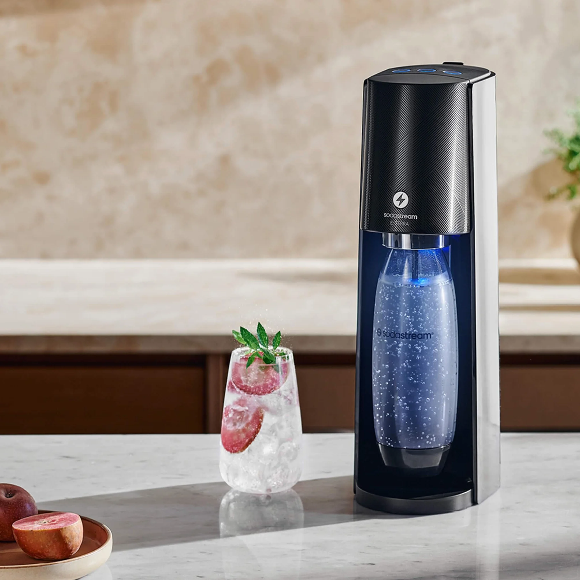 SodaStream E-Terra Gasatore d'acqua Frizzante Elettrico 1 Litro CO2