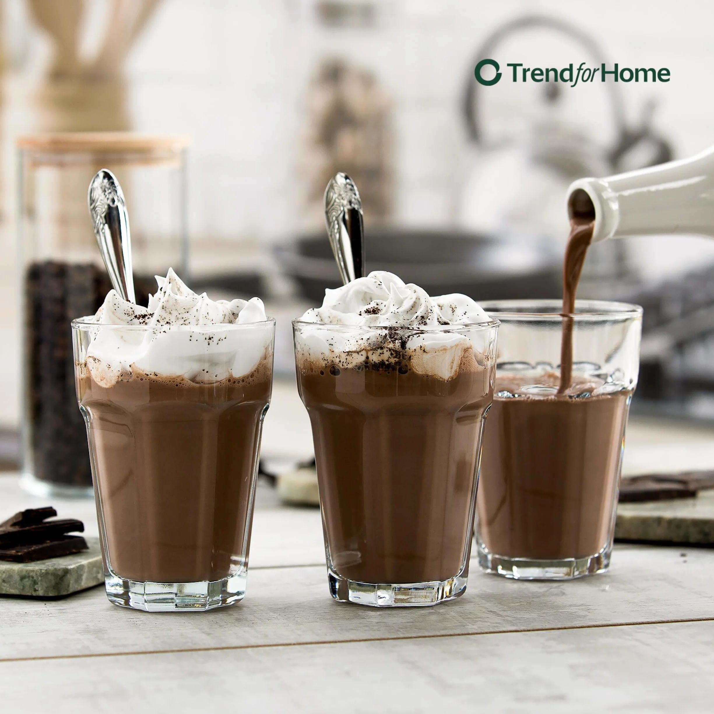 Bicchieri Cocktail 425 ml Caffè Tumbler Vetro Moderni Trasparenti Mojito Smoothie Alva