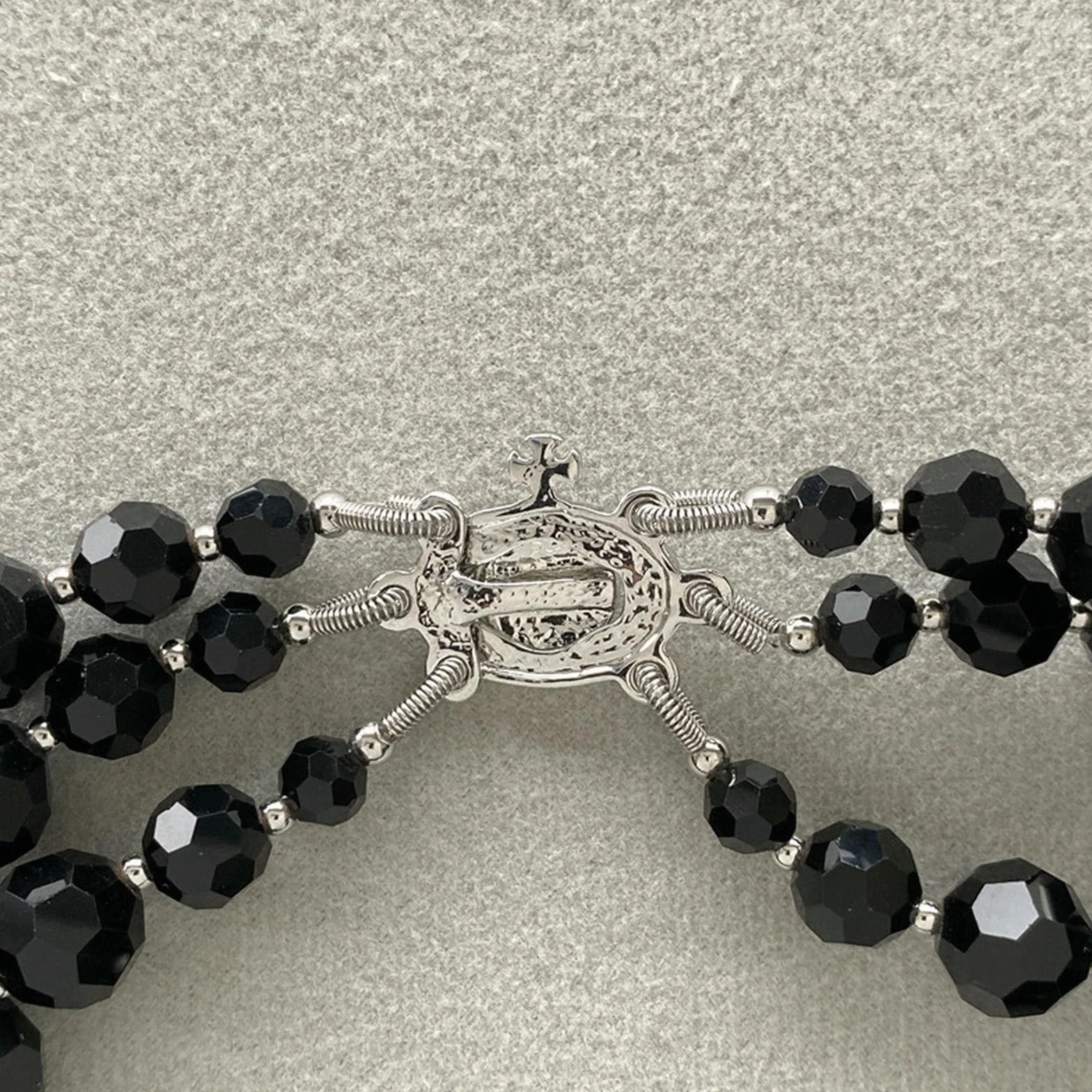 Collana di perle nere di Saturno temperamento, collana di perline nere con personalità creativa - Collana di perline nere