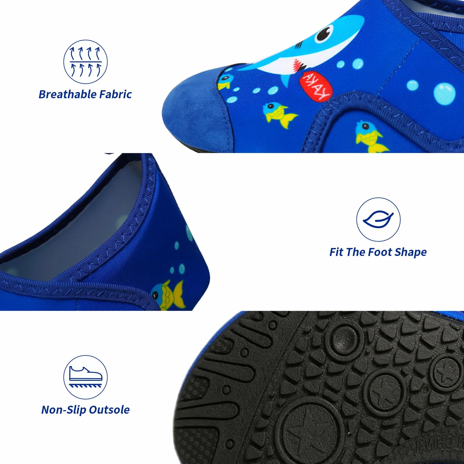 Scarpe da Mare Bambino Antiscivolo Asciugatura Rapida Acqua Surf Piscina Spiaggia