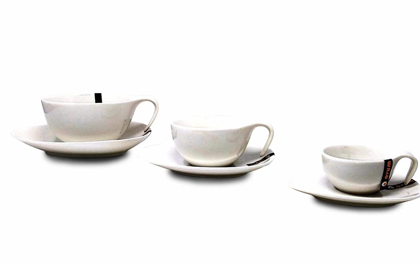 Set colazione: Ovum 2 tazze Jumbo con piattini