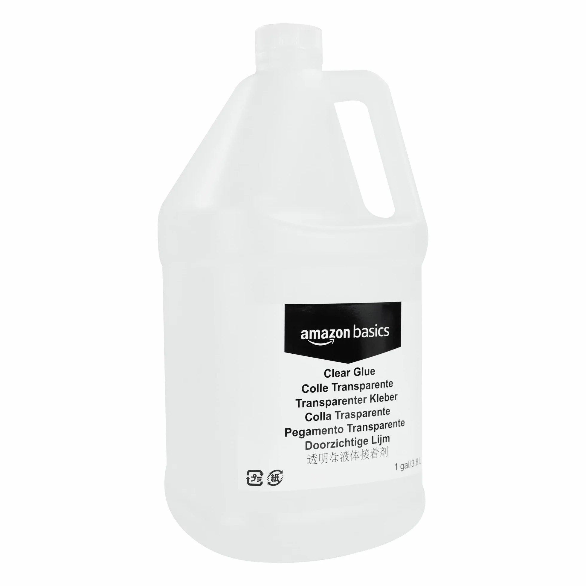 Amazon Basics Colla liquida trasparente, lavabile, multifunzionale, ideale per produrre melma, contenitore da 3,79 litri, confezione singola