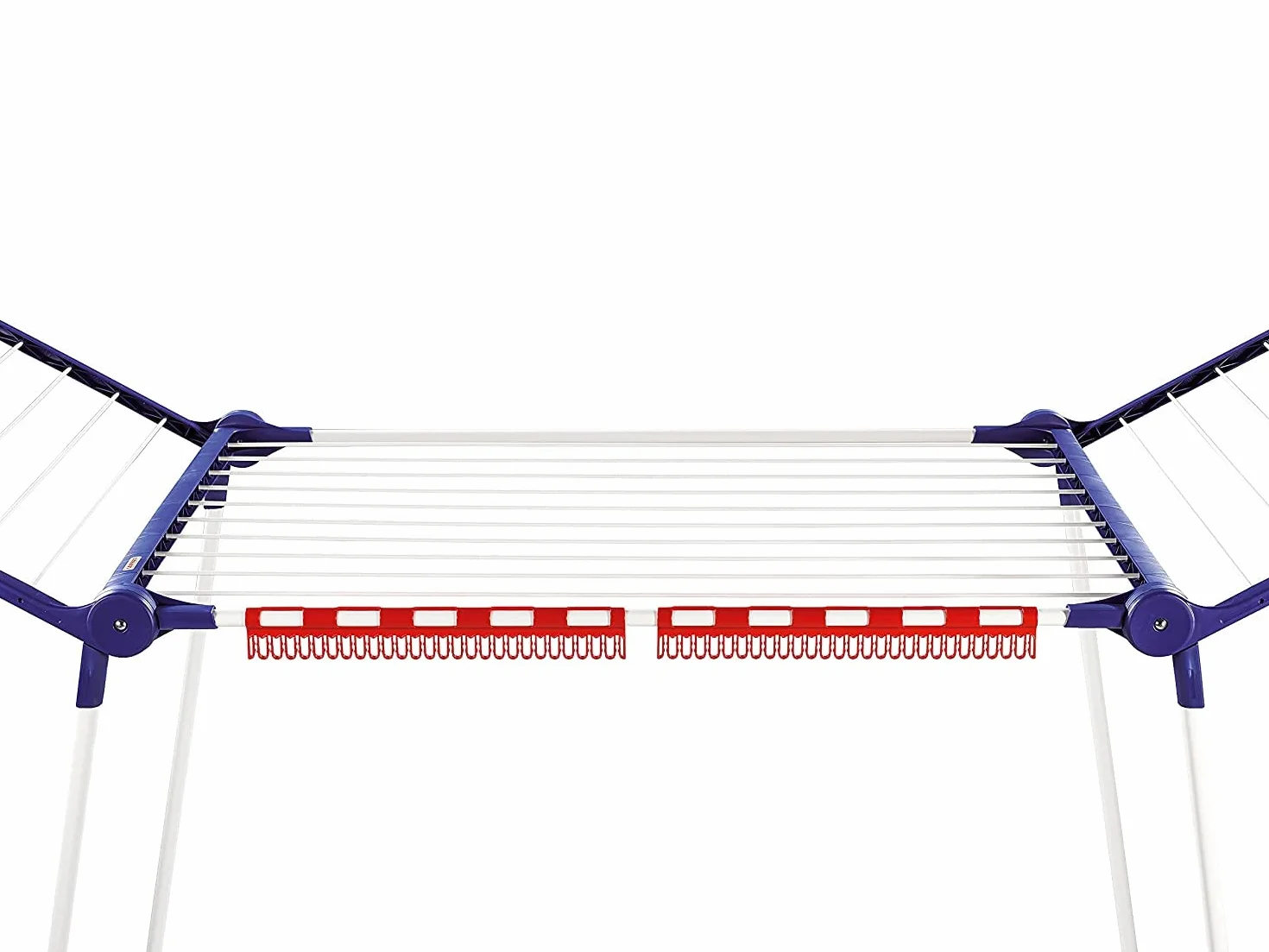Leifheit 81534 Supporto per Capi, 2 Pezzi, Rosso, 7.5 x 2 x 39 cm, 2 unità