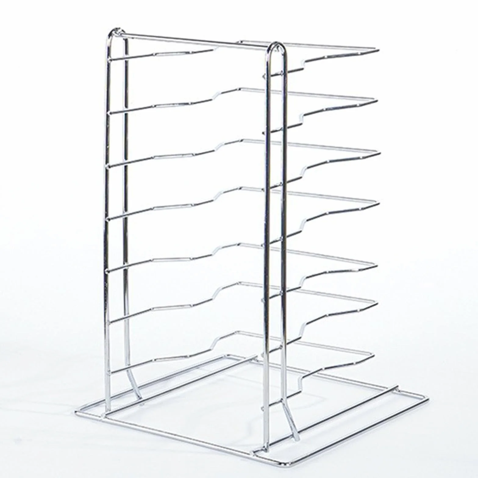 Sharplace Supporto per Teglie Rastrelliera Salvaspazio Griglia di Raffreddamento Espositore a Livelli in Ferro Resistente Adatto per Ristoranti, 8 Livelli