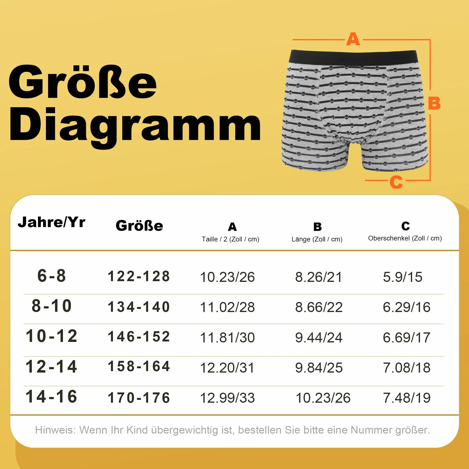 Boxer Bambino Ragazzo Mutande Intime in Cotone 6 Pezzi