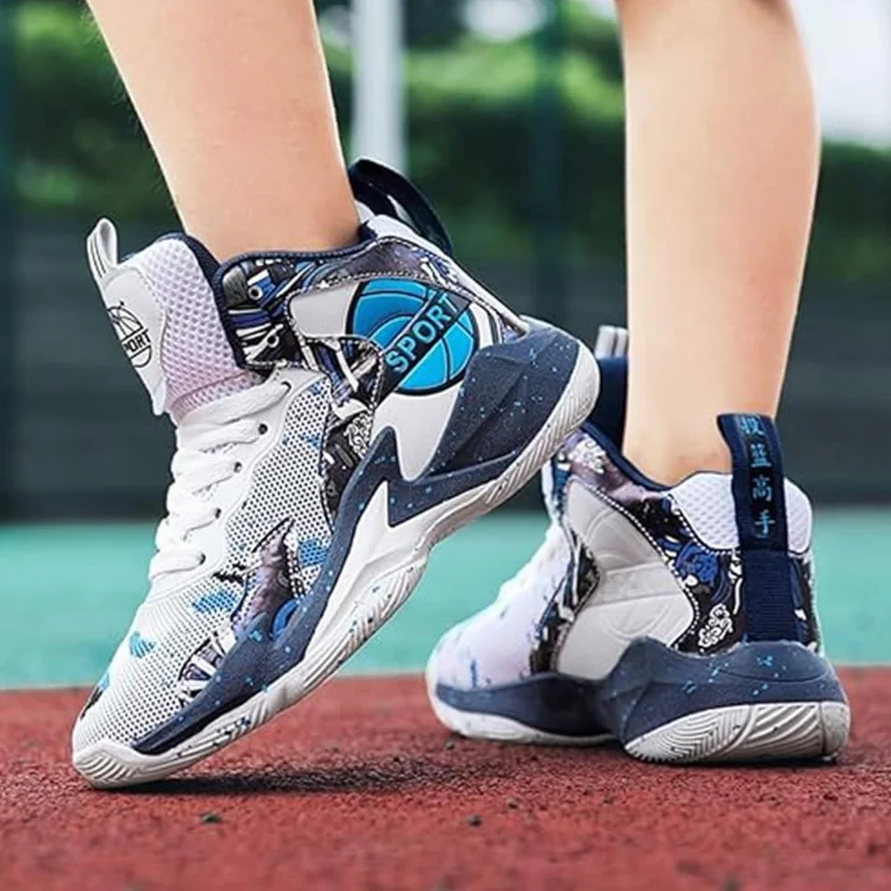 Hixingo Scarpe da Basket Bambino Ragazzi Ragazze Sportive Antiscivolo