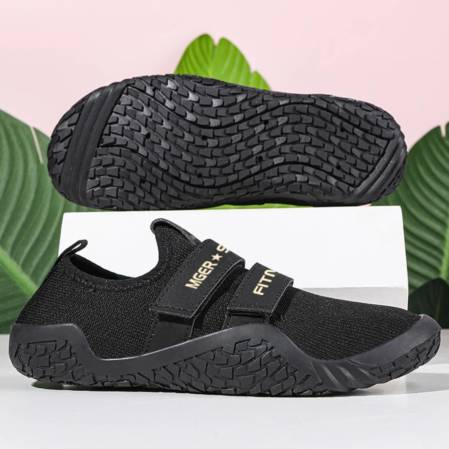JiuQing Scarpe da Stacco Uomo Donna Scarpe da Squat per Sollevamento Pesi Cross-Trainer Fitness A Piedi Nudi Palestra