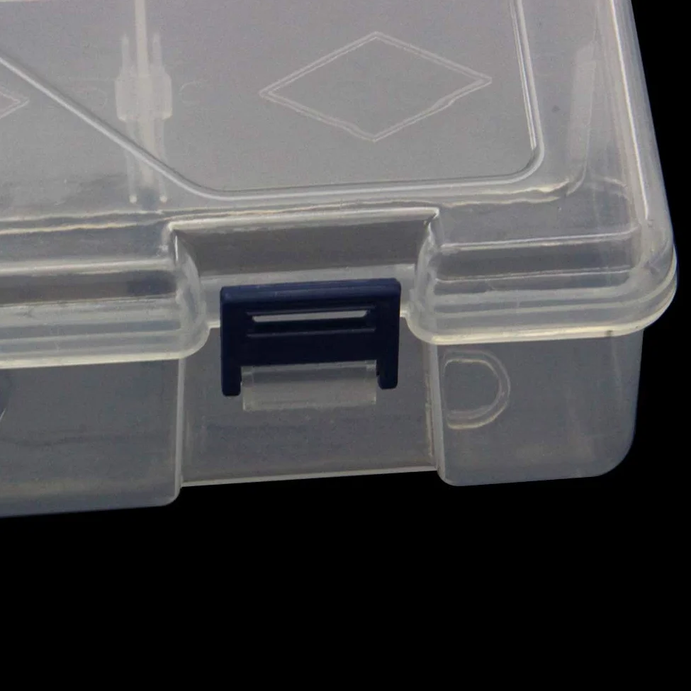 Auniwaig Scatola portaoggetti per componenti in PP, organizer in plastica regolabile, griglie rimovibili, scatole per attrezzi, 10 griglie rimovibili, per piccoli accessori per componenti elettronici