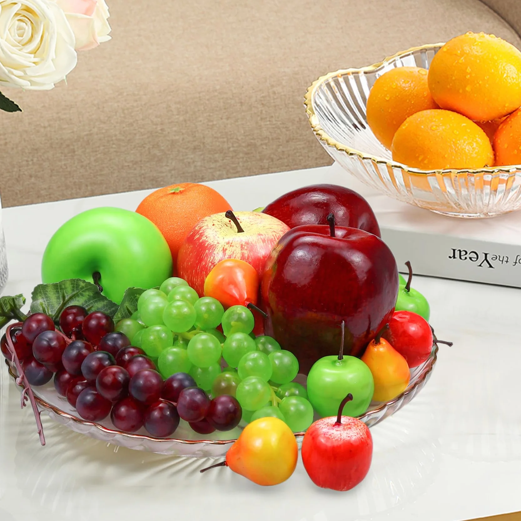 Frutti Finti 22 Pezzi Frutta Artificiale Decorazione Set Assortito