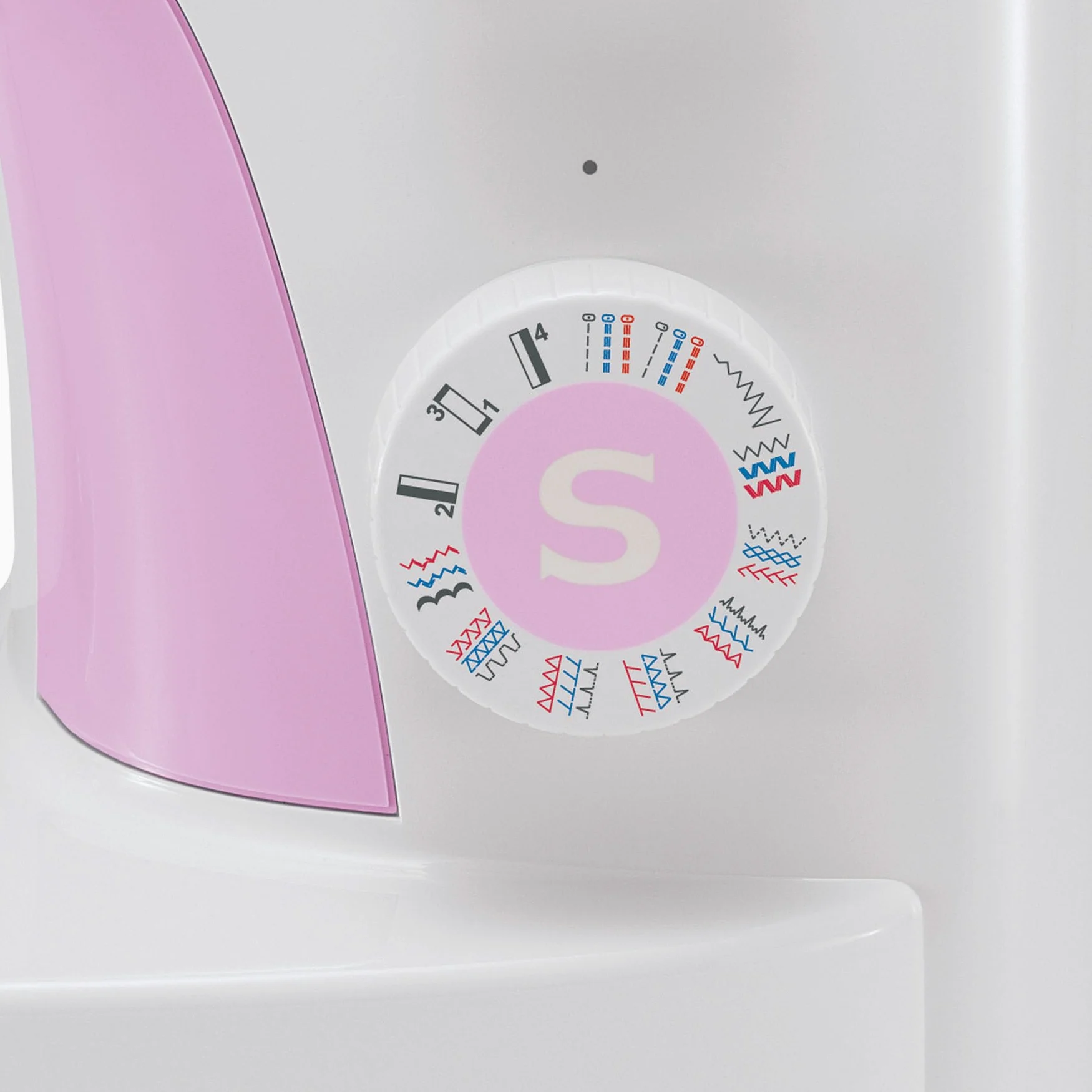 Singer Simple 3223, Macchina per cucire meccanica, 23 programmi essenziali, Bianco/Rosa