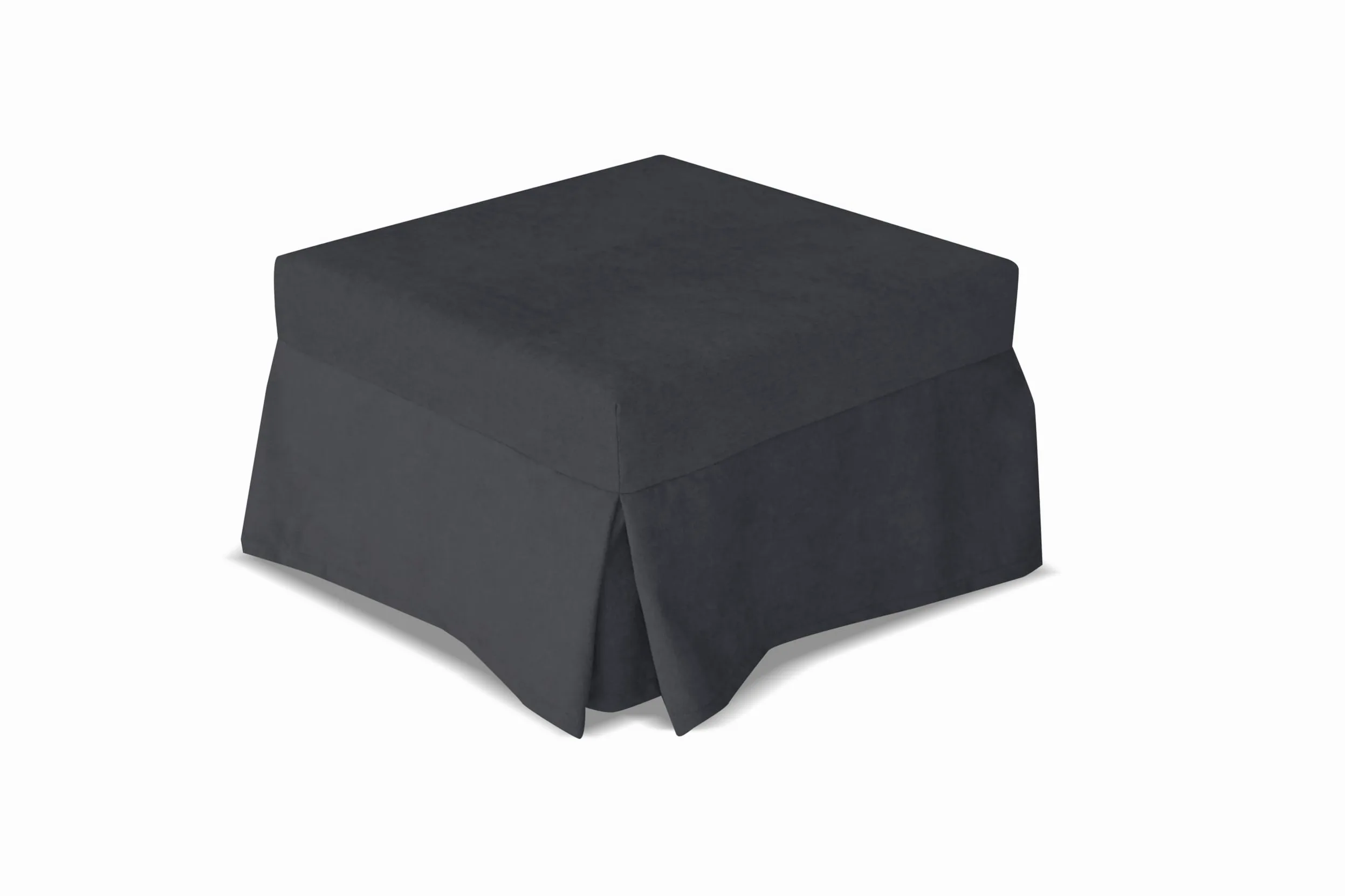 Nuvole di Sonno- Pouf Letto Reverso con Materasso in Waterfoam Alto 11 cm, Tessuto Sfoderabile e Lavabile, Rete Ortopedica Pieghevole, Salvaspazio per Camera e Soggiorno, Design Moderno Made in Italy