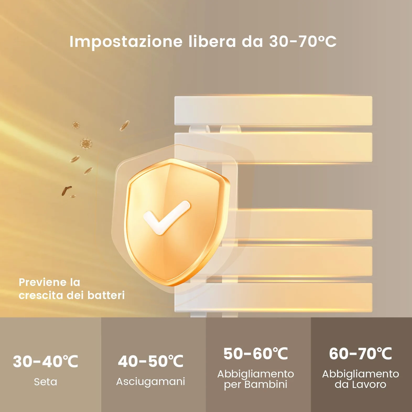 EMKE Scaldasalviette Elettrico 1000x500mm 320W Bianco, Lato Sinistro con Schermo Tattile, Controllo Wi-Fi e Funzione Timer