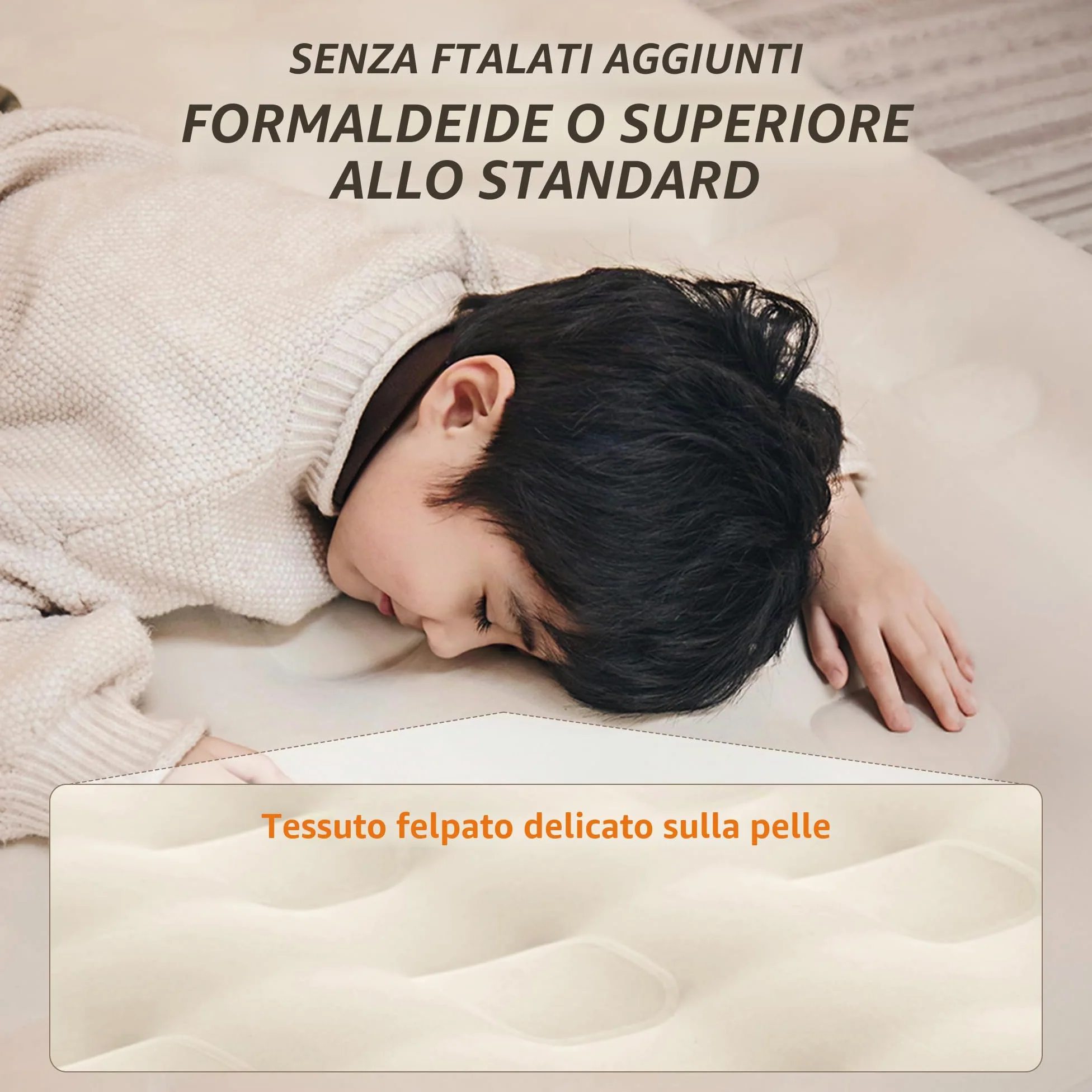 Naturehike Materasso Gonfiabile Triplo con Pompa Integrata Ricaricabile - 200x180x25cm Letto Gonfiabile Autogonfiante per Campeggio e Ospiti - Materassino Campeggio Portatile e Stabile a Lungo Termine
