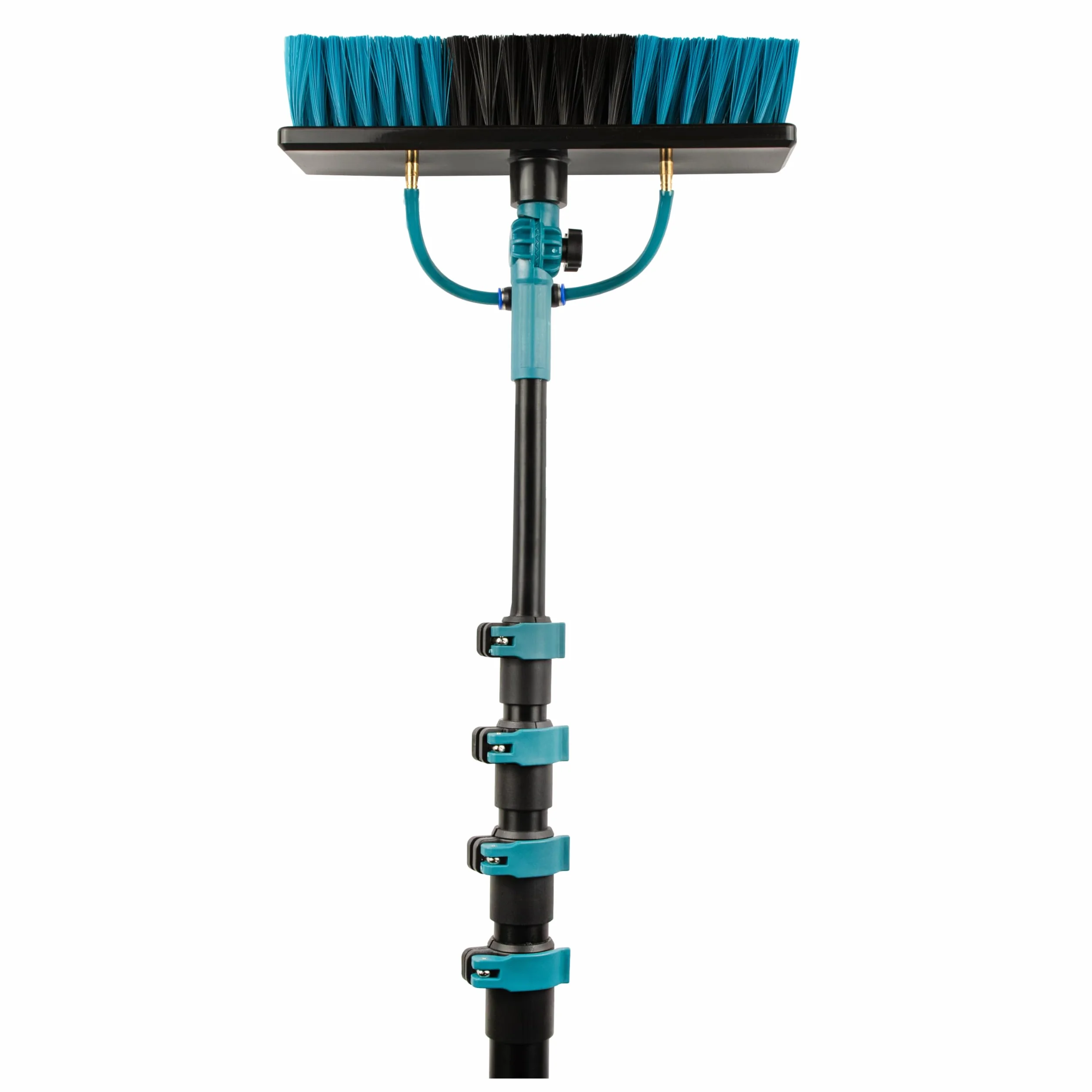 Sillar Scopa telescopica con Tubo Acqua, Estensibile 3,95 Metri, Contenitore detergente, Pulizia Pannelli fotovoltaici, Lavaggio di Camion, Auto, finestre, Poster di Negozi, imbarcazioni, Versatilità