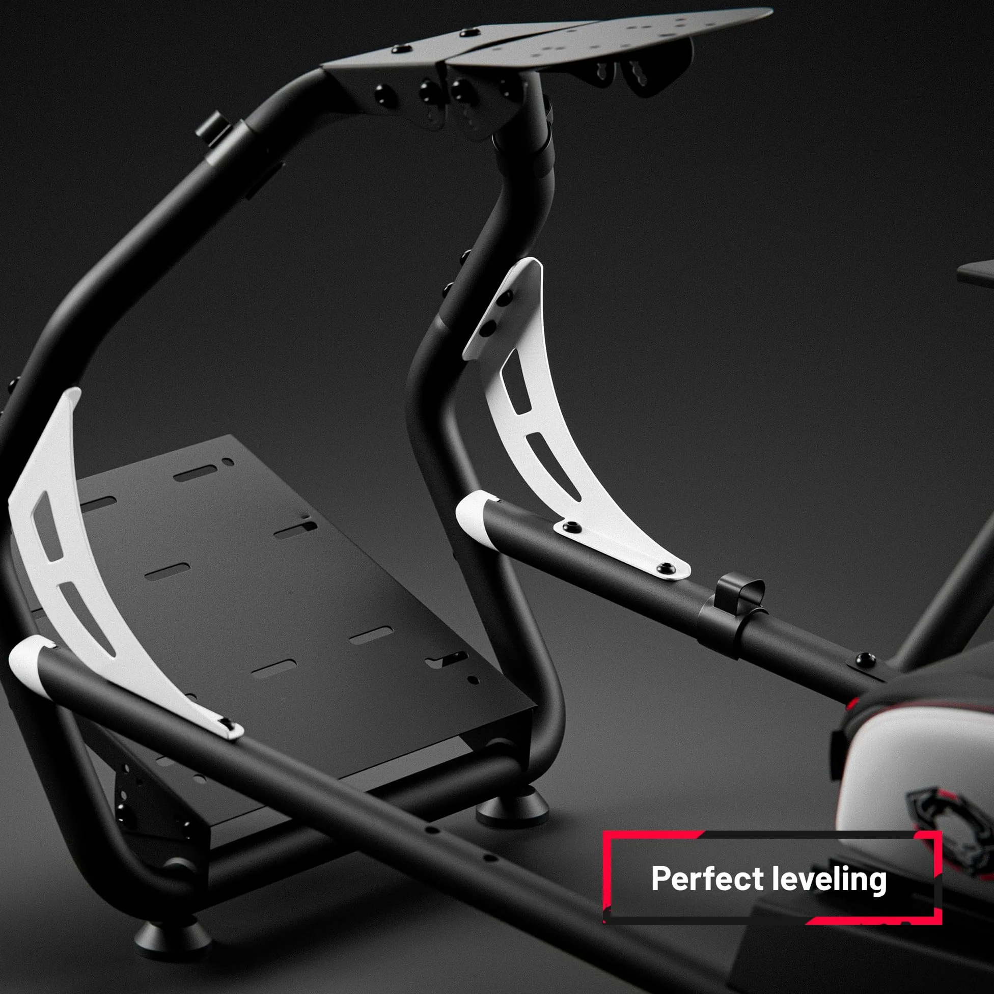 Diablo Sim Racing Simulator Cockpit X-Drive - Sedile Gaming Simulatore con Sedile e Schienale Regolabili - Cockpit Compatibile con Vari Volanti e Pedali - Supporto per Cavi, Piedini Antiscivolo