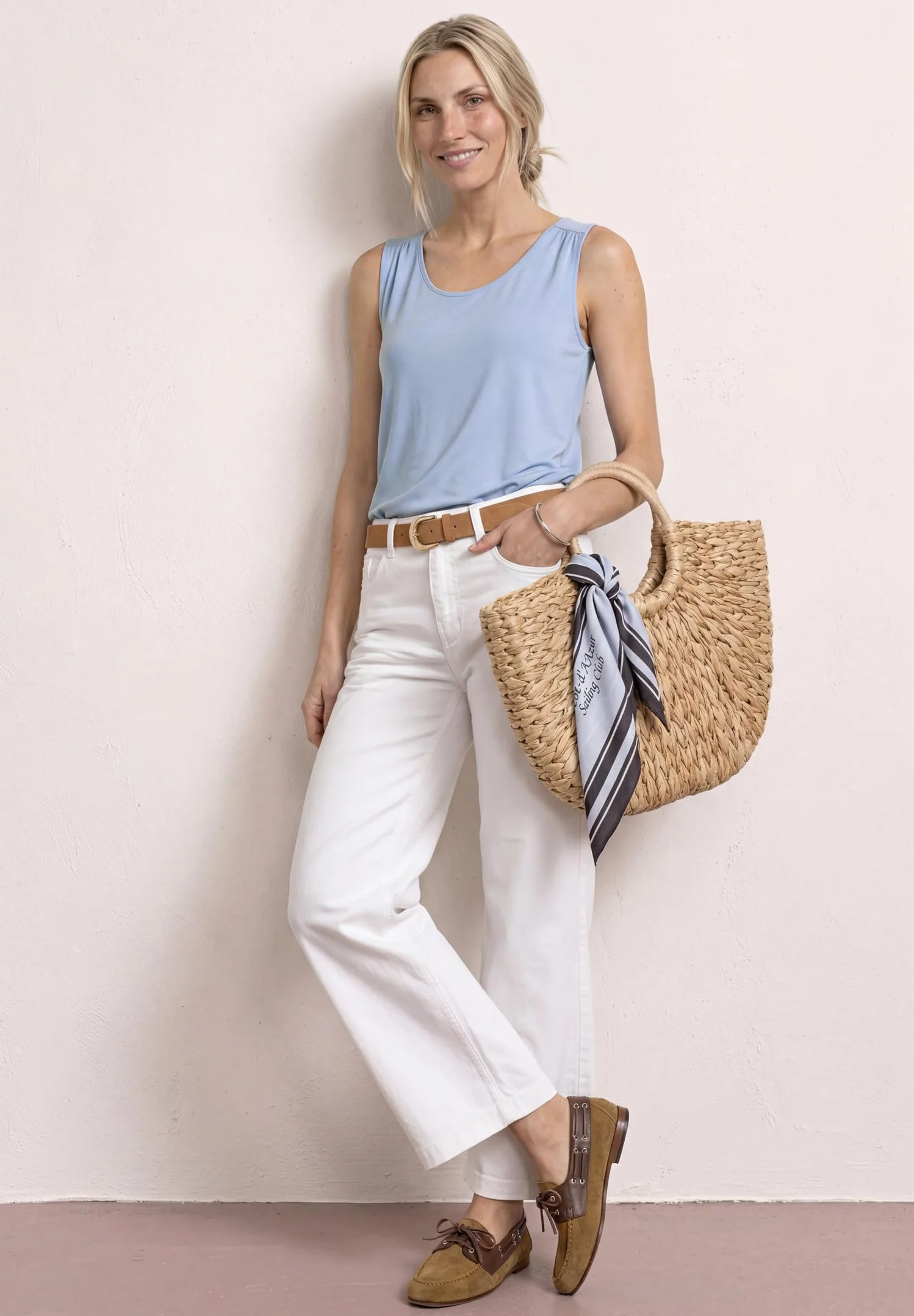 Street One 3230486 Top in Jersey con Orlo Elastico Donna (Pacco da 1)