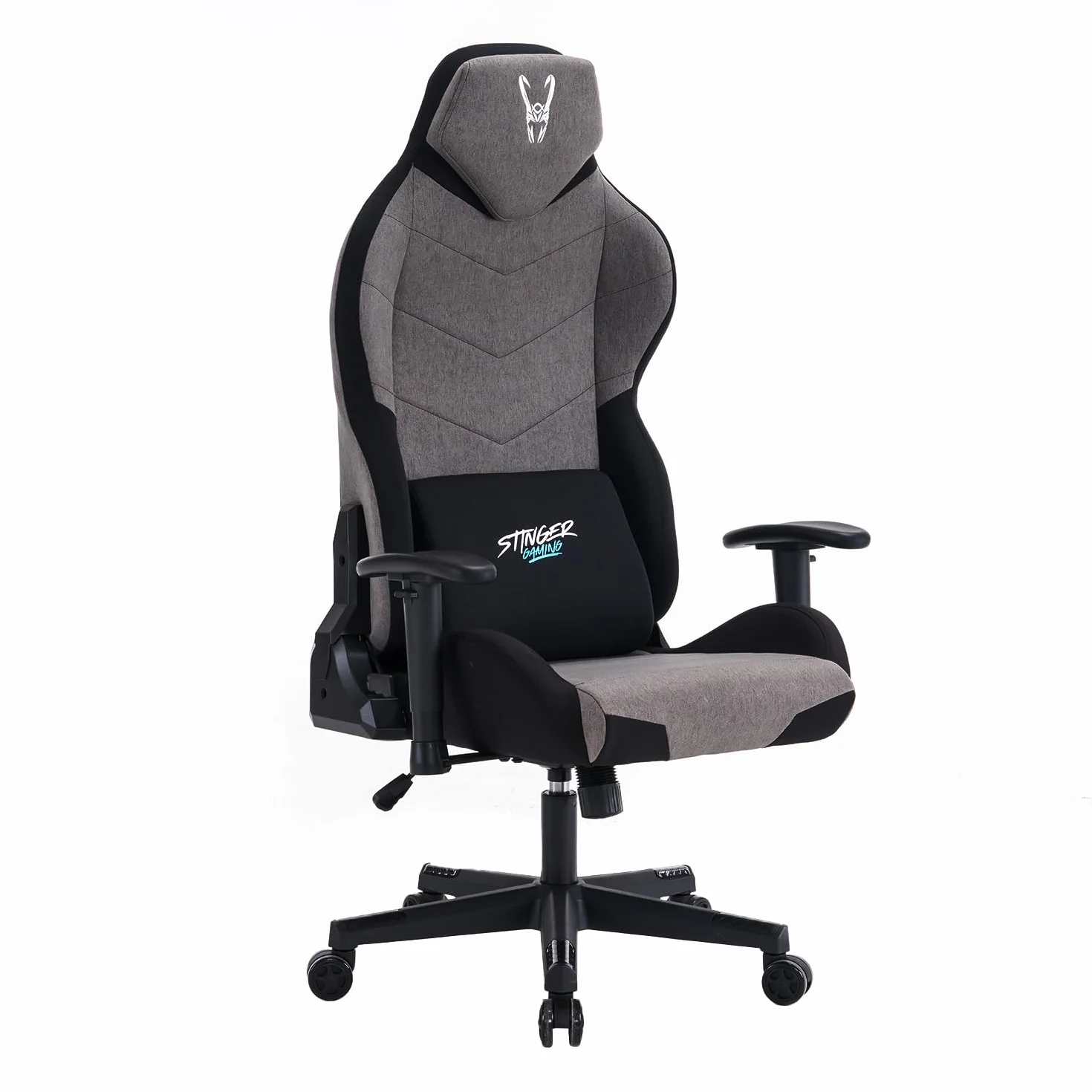 Woxter Stinger Station Titan Dark - Sedia da gaming ergonomica, tessuto idrorepellente, asse di resistenza realizzato in acciaio e ruote silenziose di massima qualità, GM26-110
