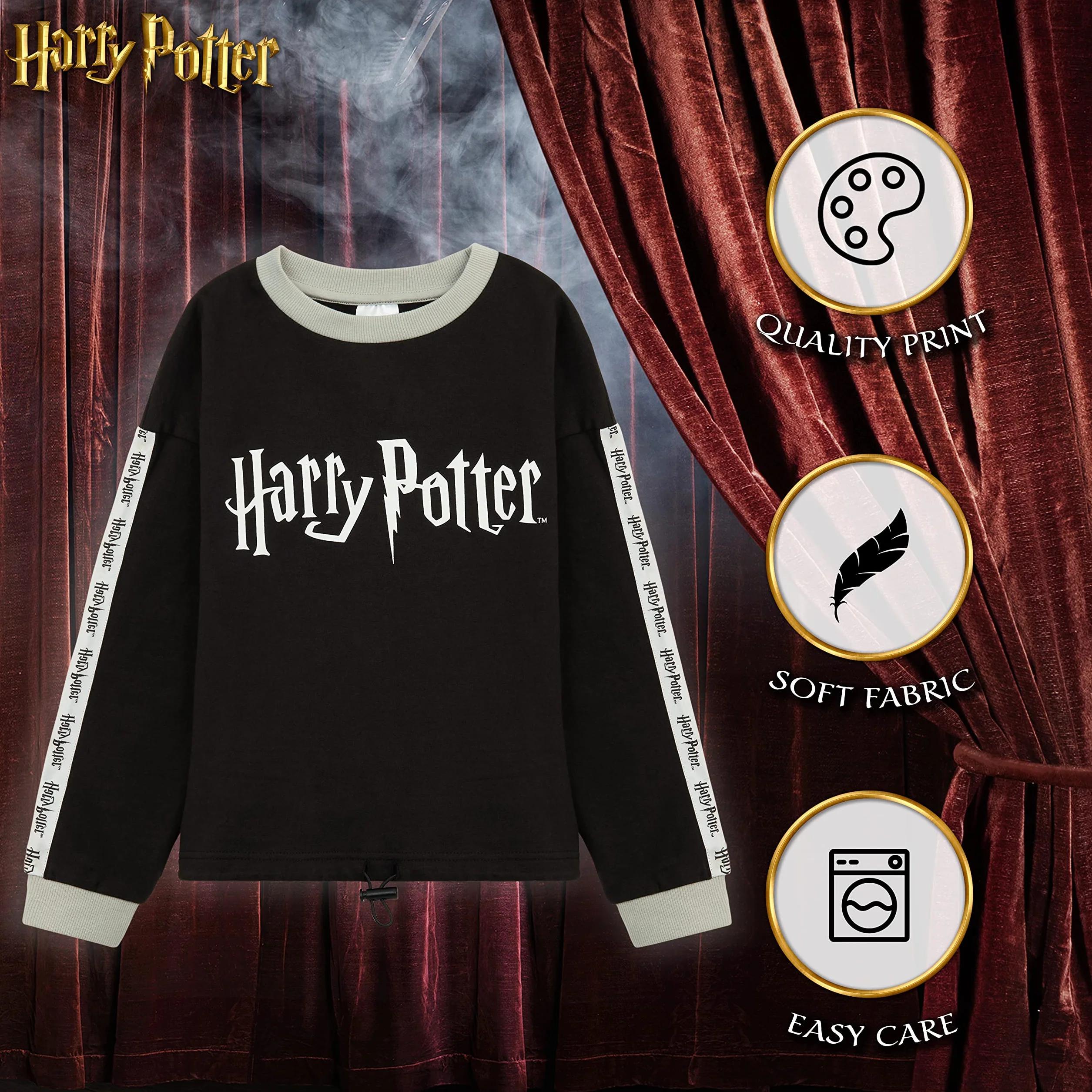 Harry Potter Felpa Bambina Ragazza 7-14 Anni
