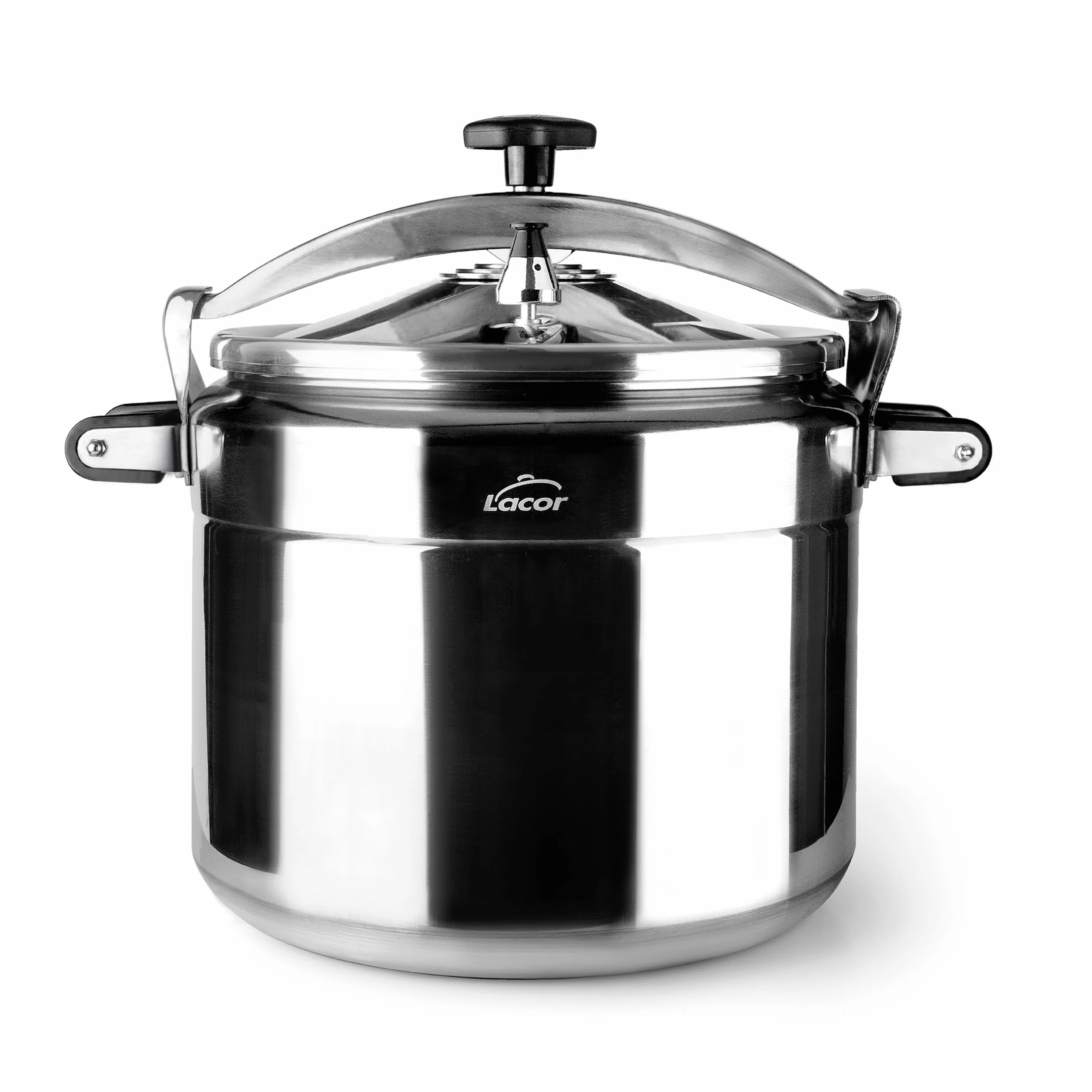 Lacor - 20515 - Pentola a pressione veloce PRO, Classica, Alluminio, Professionale, Massima sicurezza, 15 L, Ø 30 cm