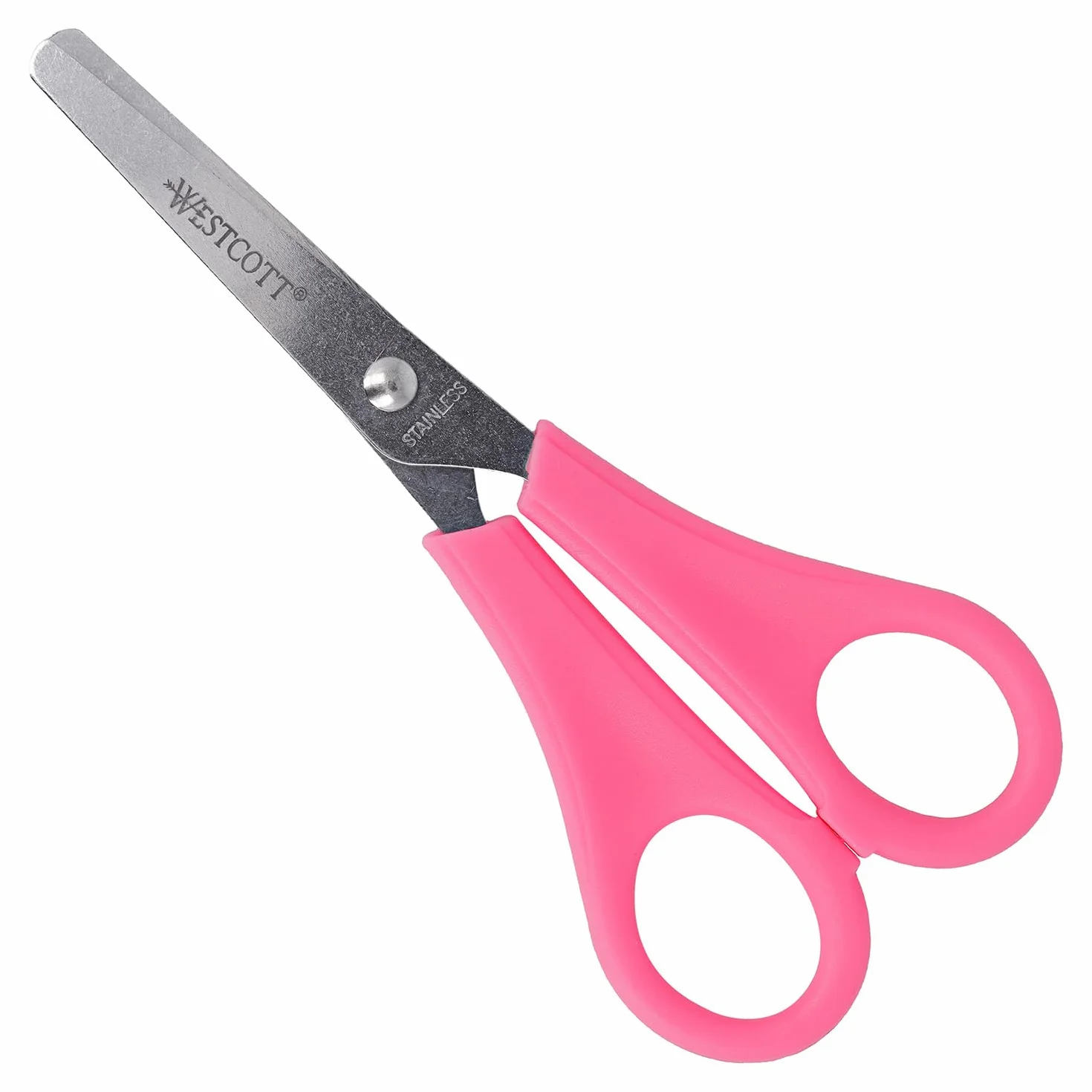 Westcott Forbici per bambini rosa 13 cm (5") punta arrotondata destrimani