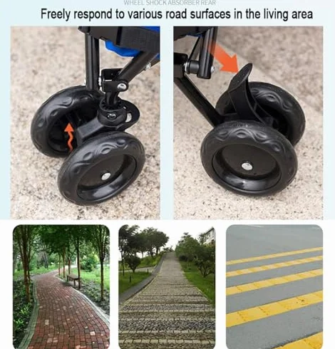 Carrello pieghevole con ruote, compatto, per casse, libri, articoli da giardino, ideale per shopping, viaggi, attività all'aperto