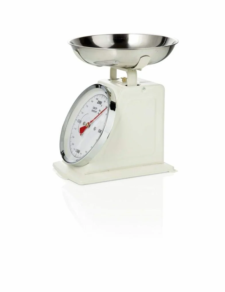 Brandani BILANCIA DA CUCINA ACCIAIO Shabby AVORIO 2 kg
