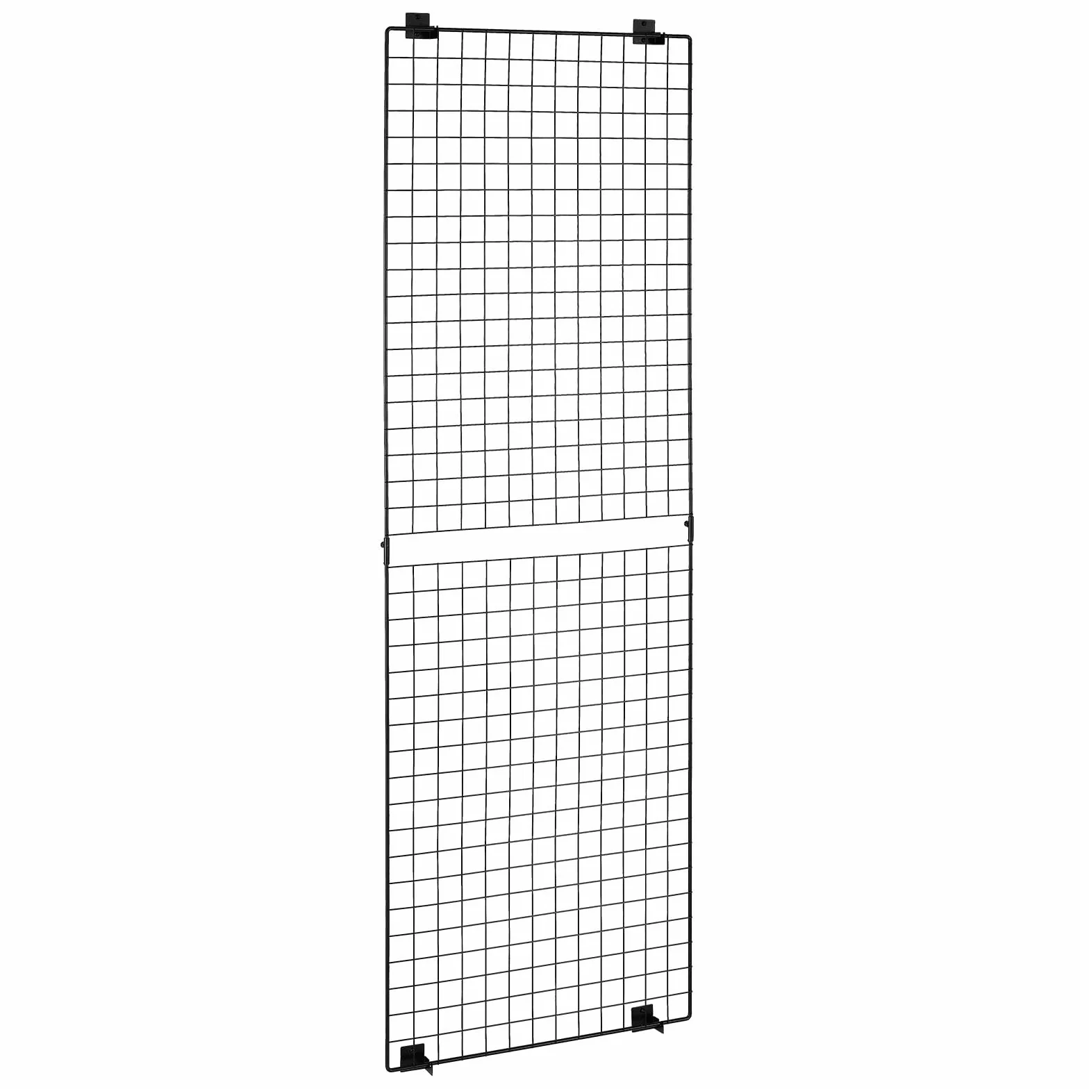 VEVOR Parete da Pannello a Griglia 610 x 11 x 1828 mm 3 pezzi Pannello a Griglia Esposizione Artistica da Parete in Acciaio al Carbonio, Bacheca per Foto da Parete per Decorazioni, Nero