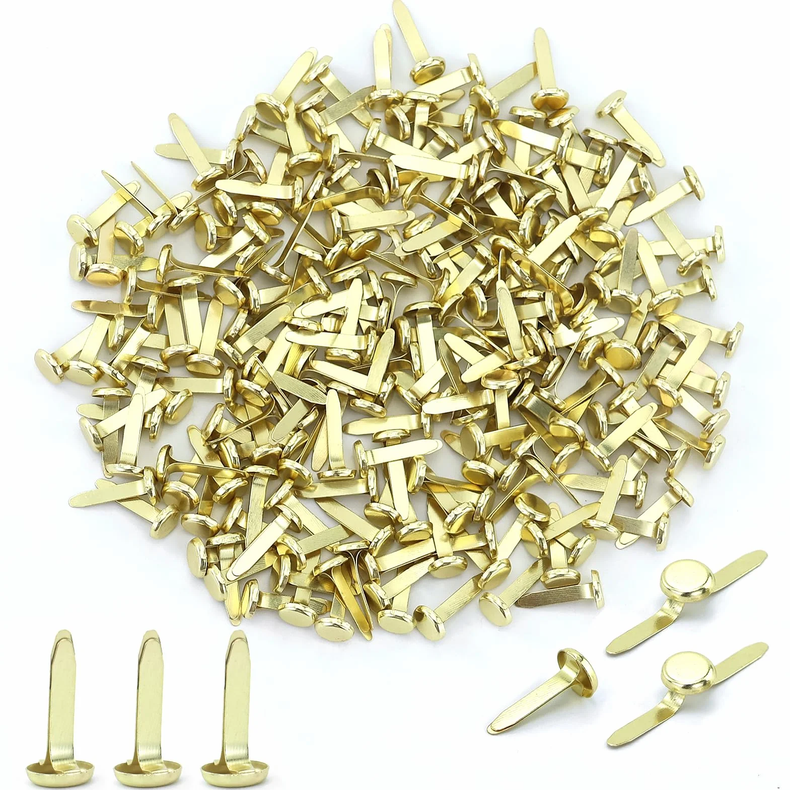 Mini Spille Dorate 220 Pezzi Oro Fermacampioni Piccoli Scrapbooking Forniture Ufficio
