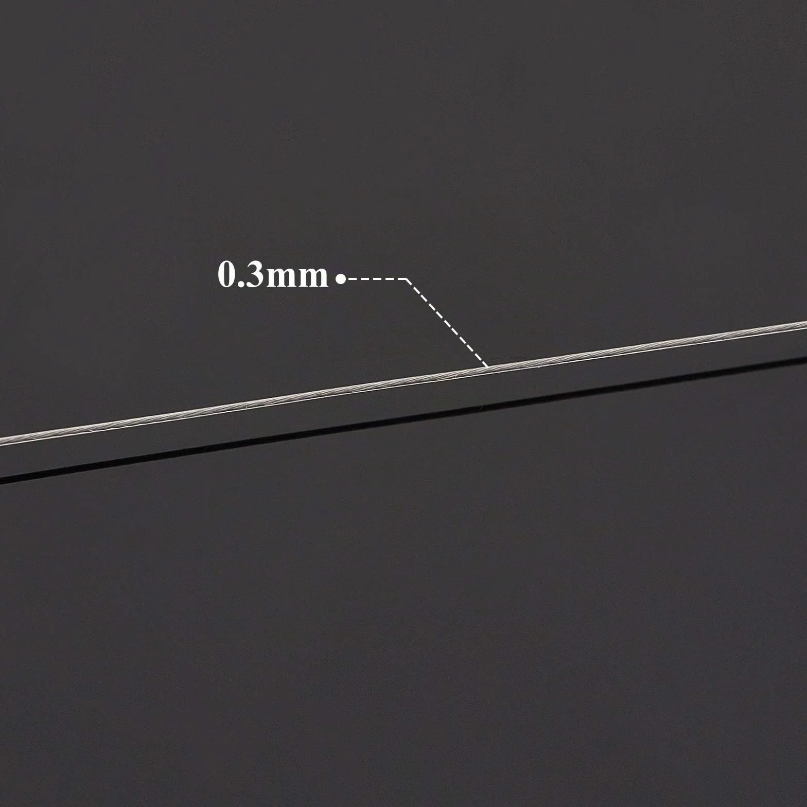BENECREAT Filo di Perline in Acciaio Inossidabile 100m 0.3mm per Bracciali e Collane