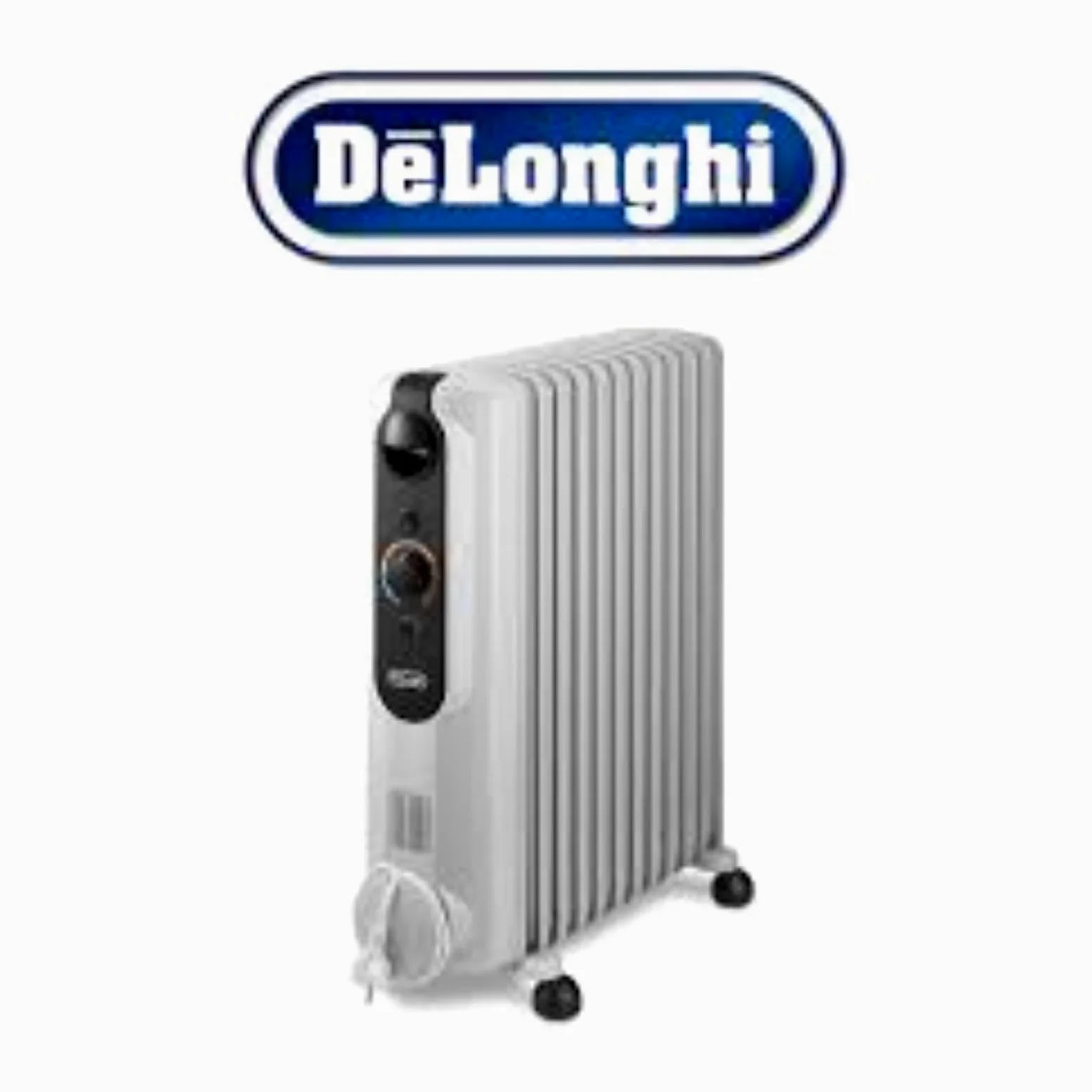 De'Longhi RadiaS Easytronic TRRS1225, Radiatore Elettrico a Olio, Risparmia Energia, 12 Alette per Stanze fino a 75m³, 3 Zone Riscaldamento, Termostato di Sicurezza, Antigelo, Grigio