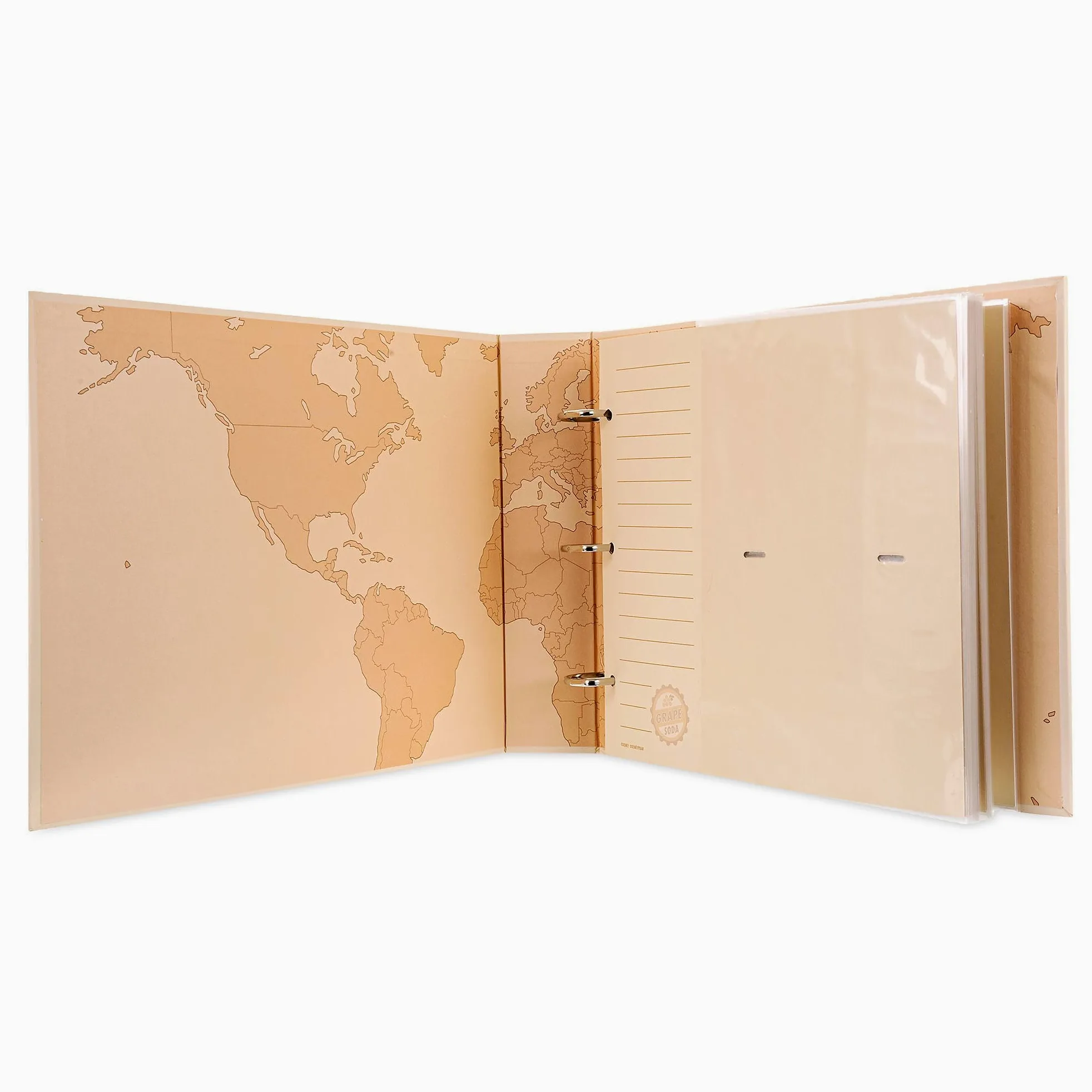 Disney Store Official Album Fotografico di Carl e Ellie, Up, H 23,5 x L 30 cm, quaderno ad Anelli, può Contenere 50 Fogli / 100 Foto