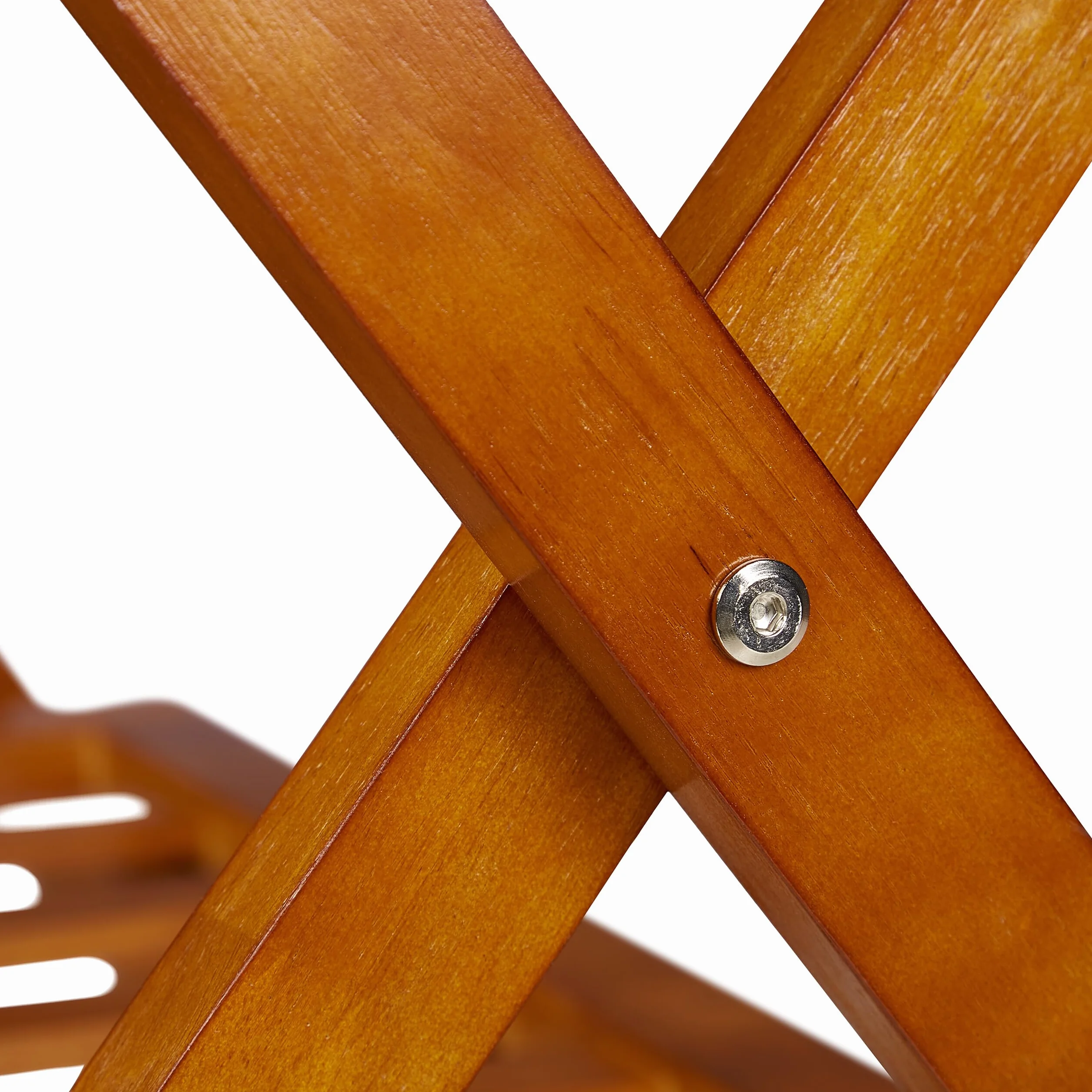 Relaxdays Portavaligie da Camera Pieghevole in Legno, Set da 2, 54x66x45 cm, Naturale