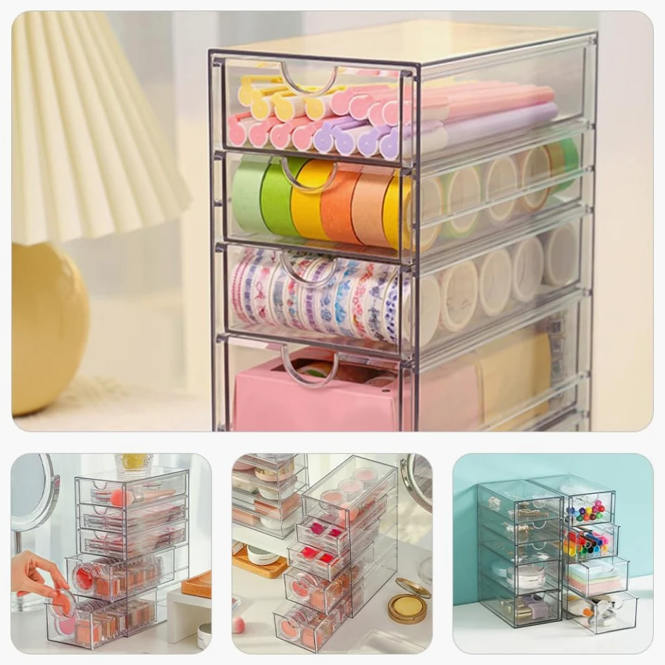Sto Box Desk - Scatola portaoggetti in plastica per cancelleria, forniture per ufficio e oggetti artigianali, soluzione elegante e funzionale per riporre oggetti da scrivania
