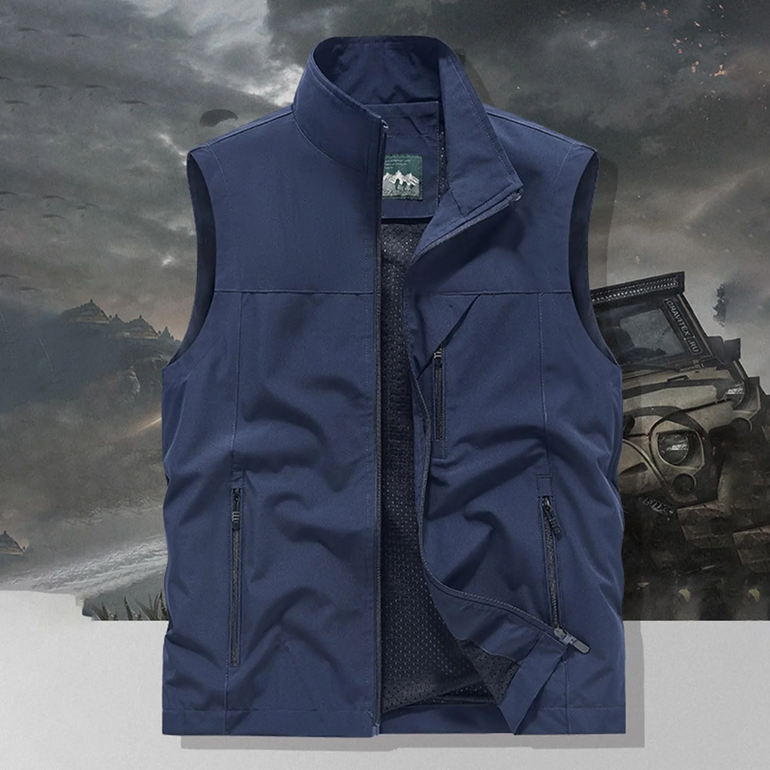 Gilet Uomo Estivo Traspirante Sportivo Leggero Cargo Senza Maniche Multitasche Outdoor Trekking Lavoro Pesca