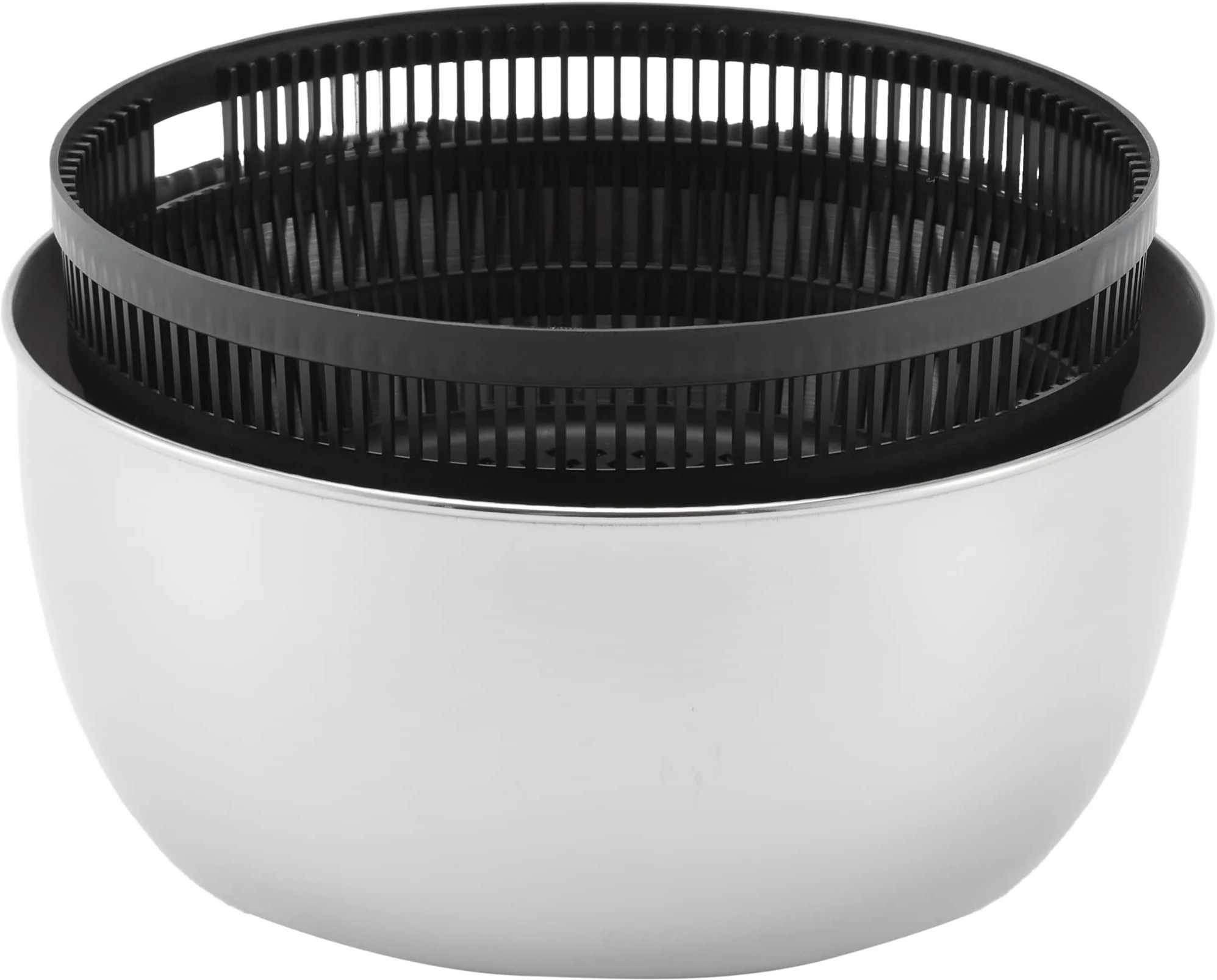 WMF Gourmet Centrifuga per Insalata, Acciaio Inox, plastica, Coperchio salvafreschezza