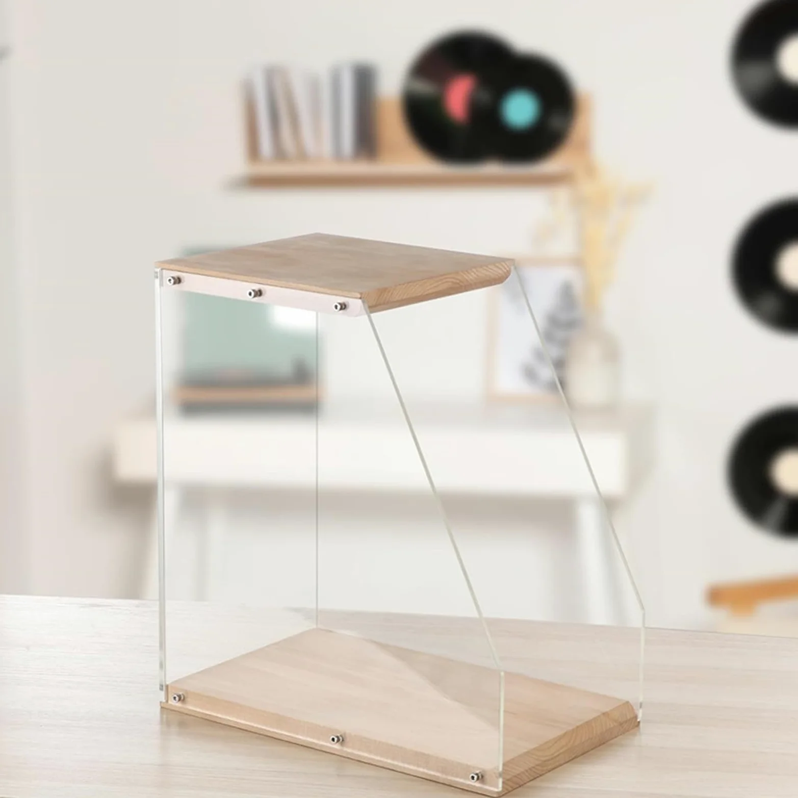 Porta Album Supporto Espositore per Vinili e Album | Supporto per Archiviazione ed Esposizione di Album e Vinili Per Libri Documenti Quaderni Giornali Camera da Home Theater