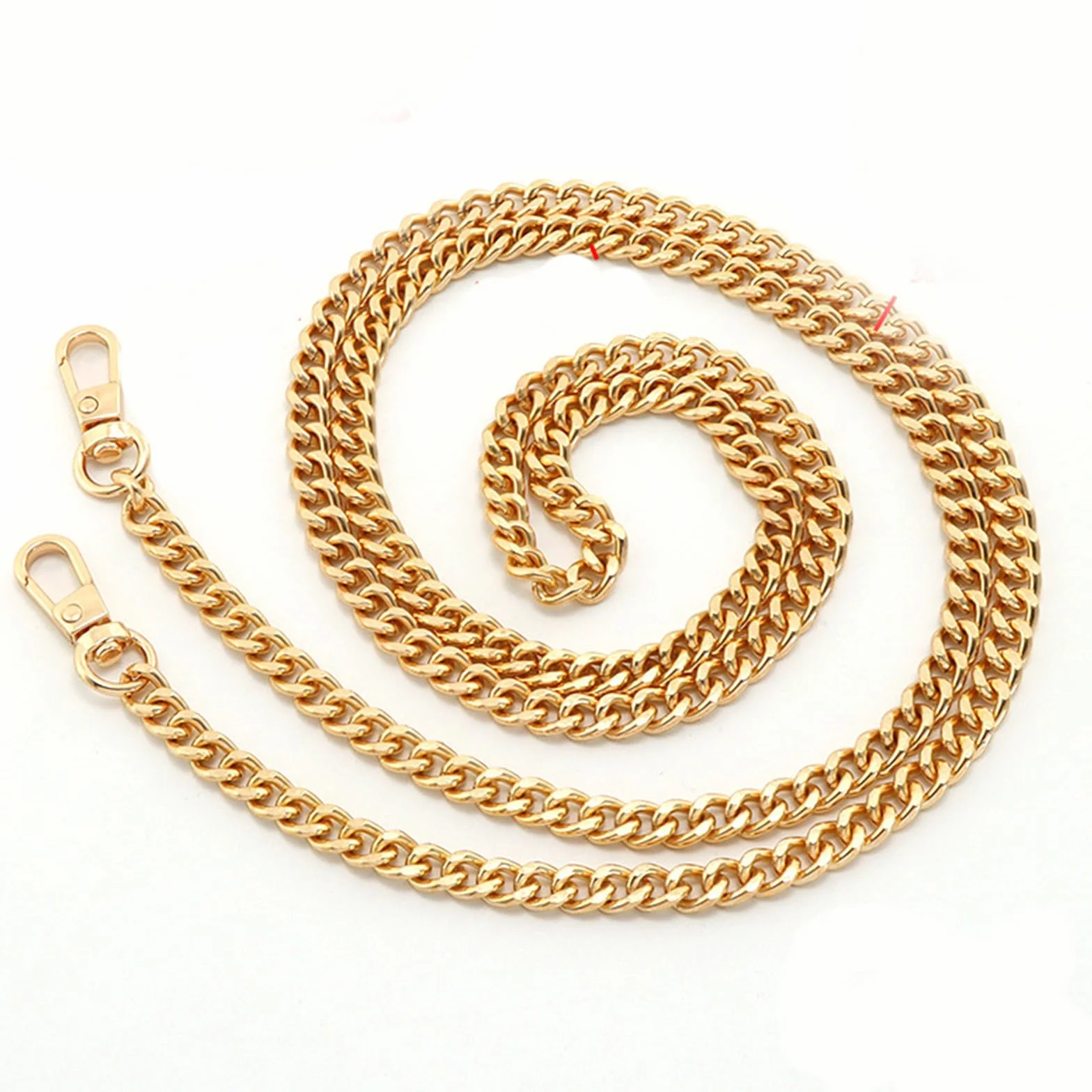 Catena per Borsa 120 cm Oro, Cinturino Regolabile con Fibbia Metallica, Cinghia Rimovibile