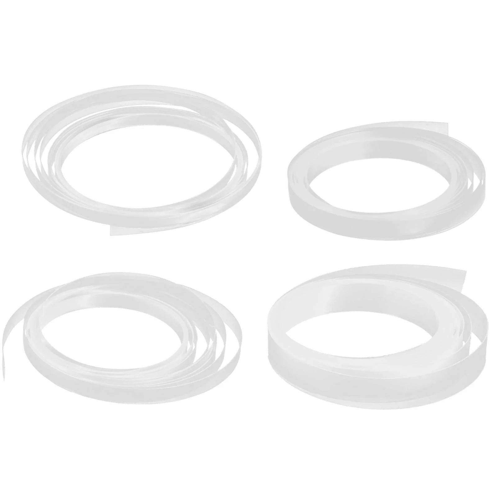 POPETPOP 4 rotoli Protezioni Trasparenti per Gambe Occhiali Manicotti Termorestringenti Antiscivolo per Aste Cuscinetti