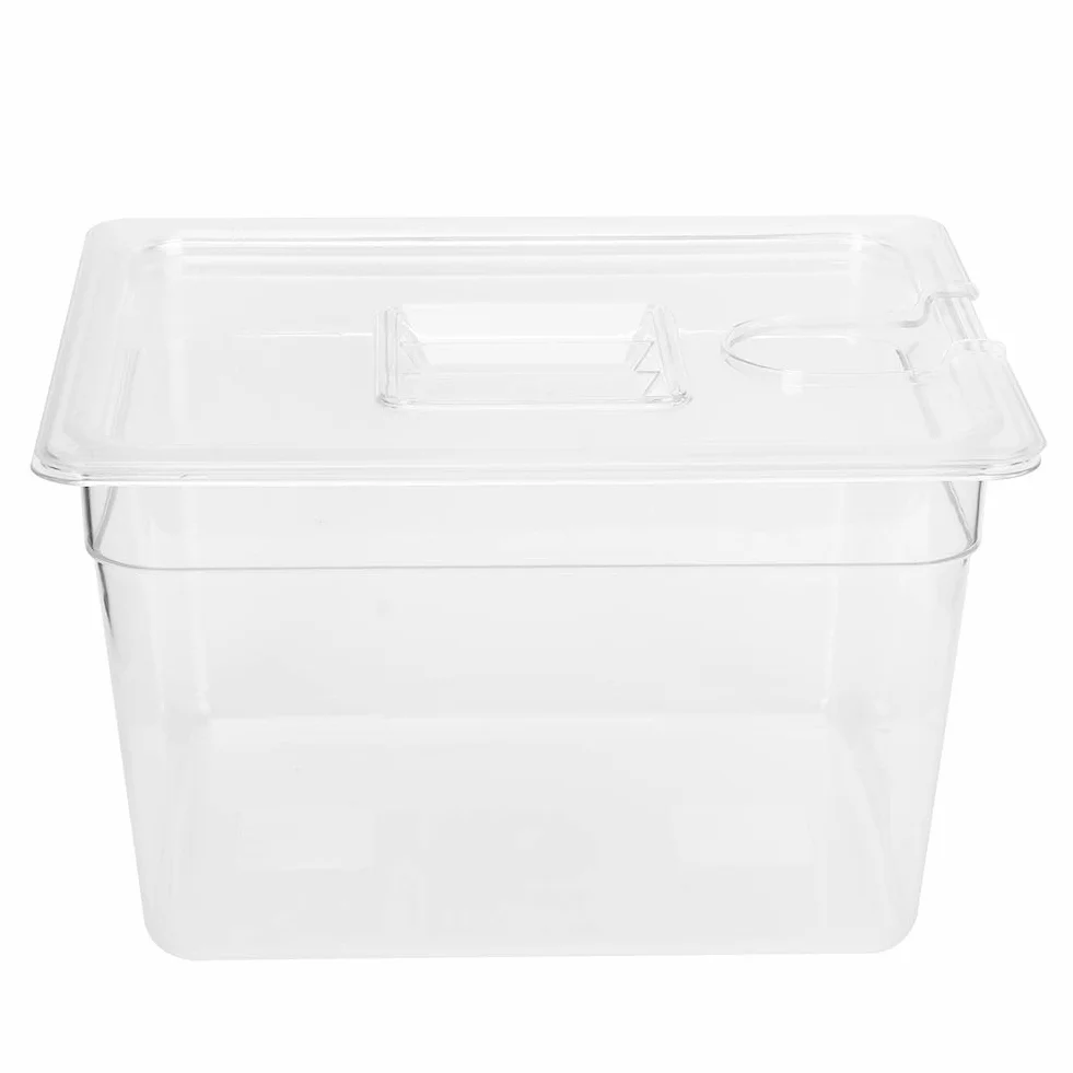 Contenitore Sous Vide, contenitore Sous Vide ribaltabile da 11 litri con coperchio per fornello di precisione culinaria con circolatore Sous Vide