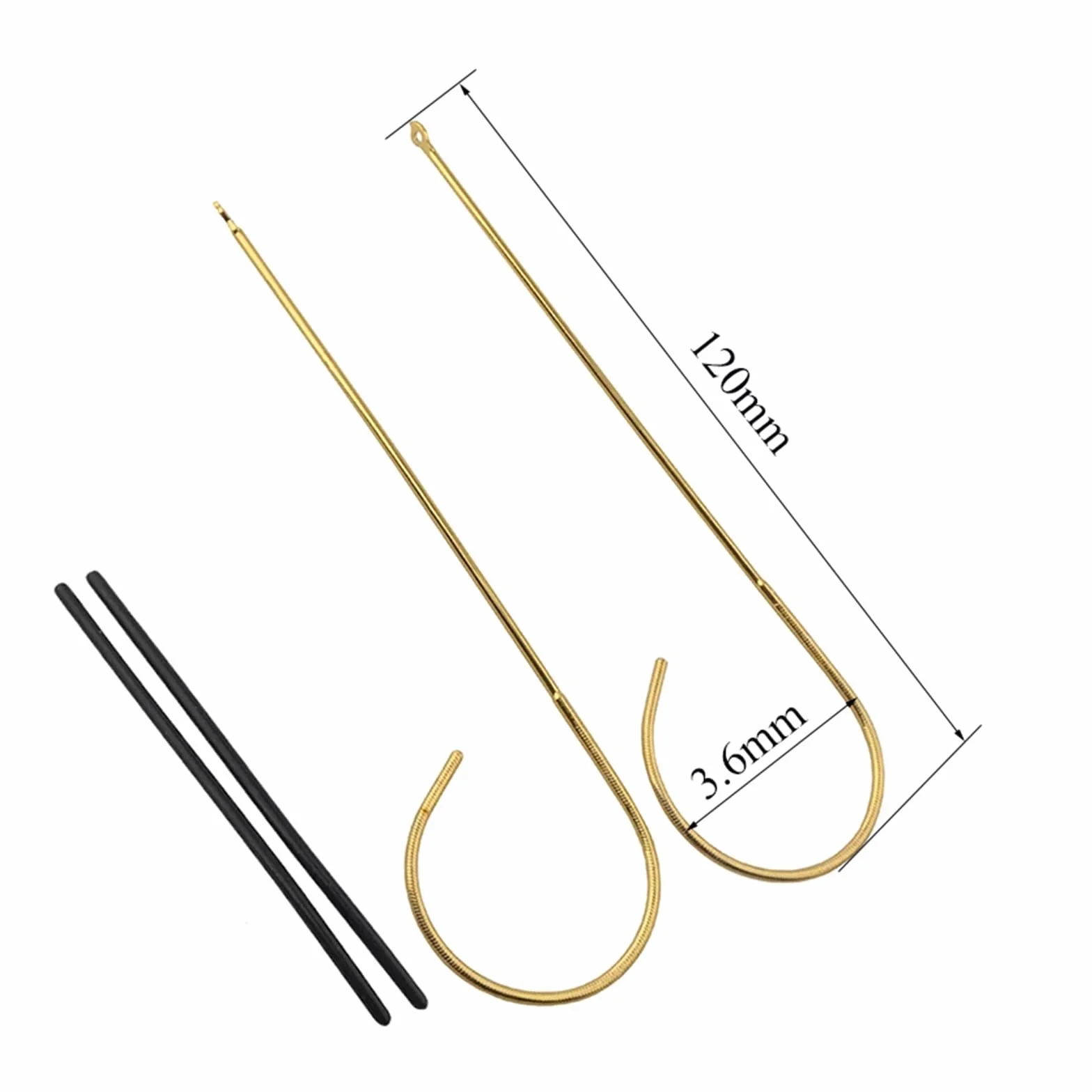 Occhiali da vista in metallo con punta in silicone, aste for occhiali da sole, accessori di ricambio 1 paio